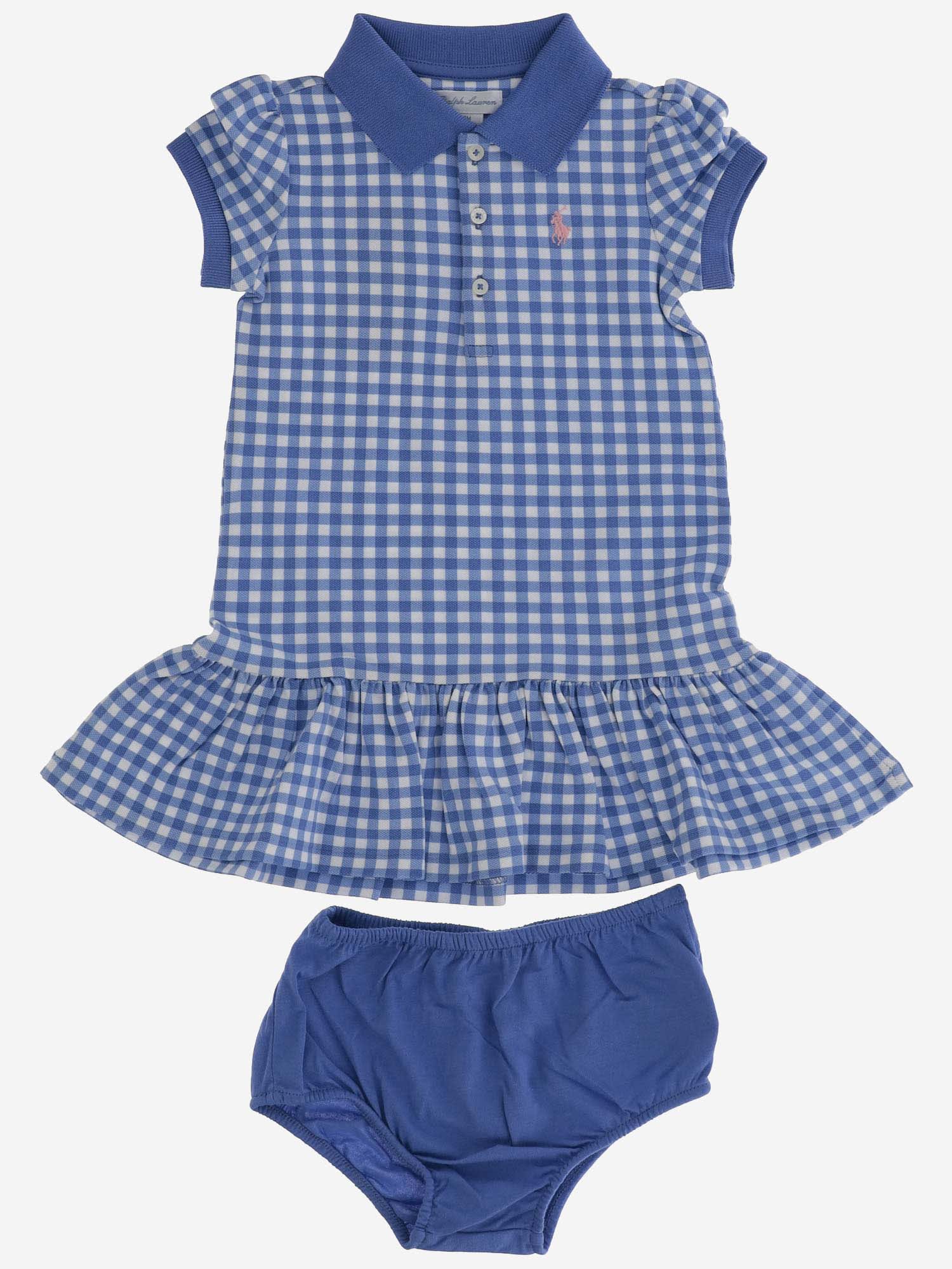 Polo Ralph Lauren Babies' Two-piece Stretch Cotton Set In Blue