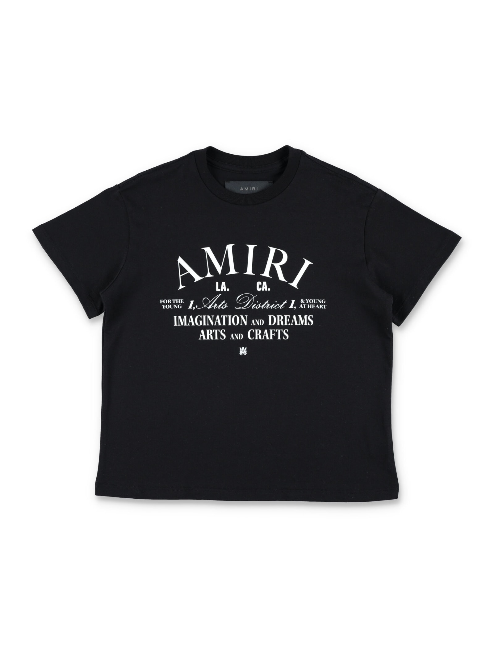 Shop Amiri Tee Logo T-shirt In Black
