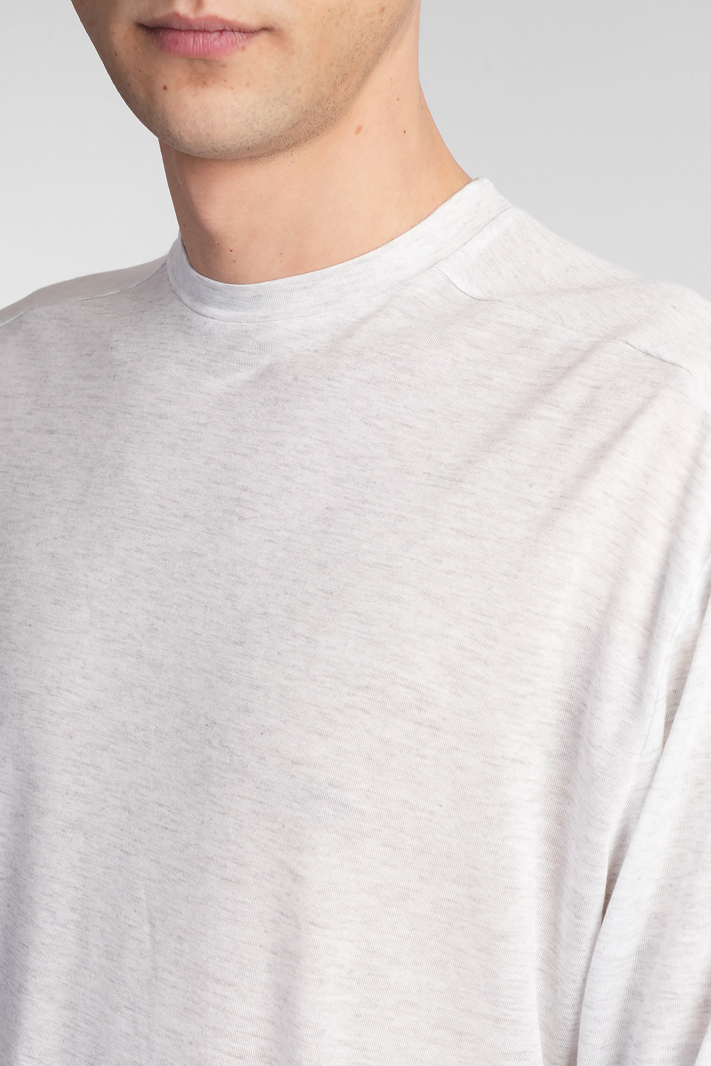 Paura Obi In Grey Cotton In Grey