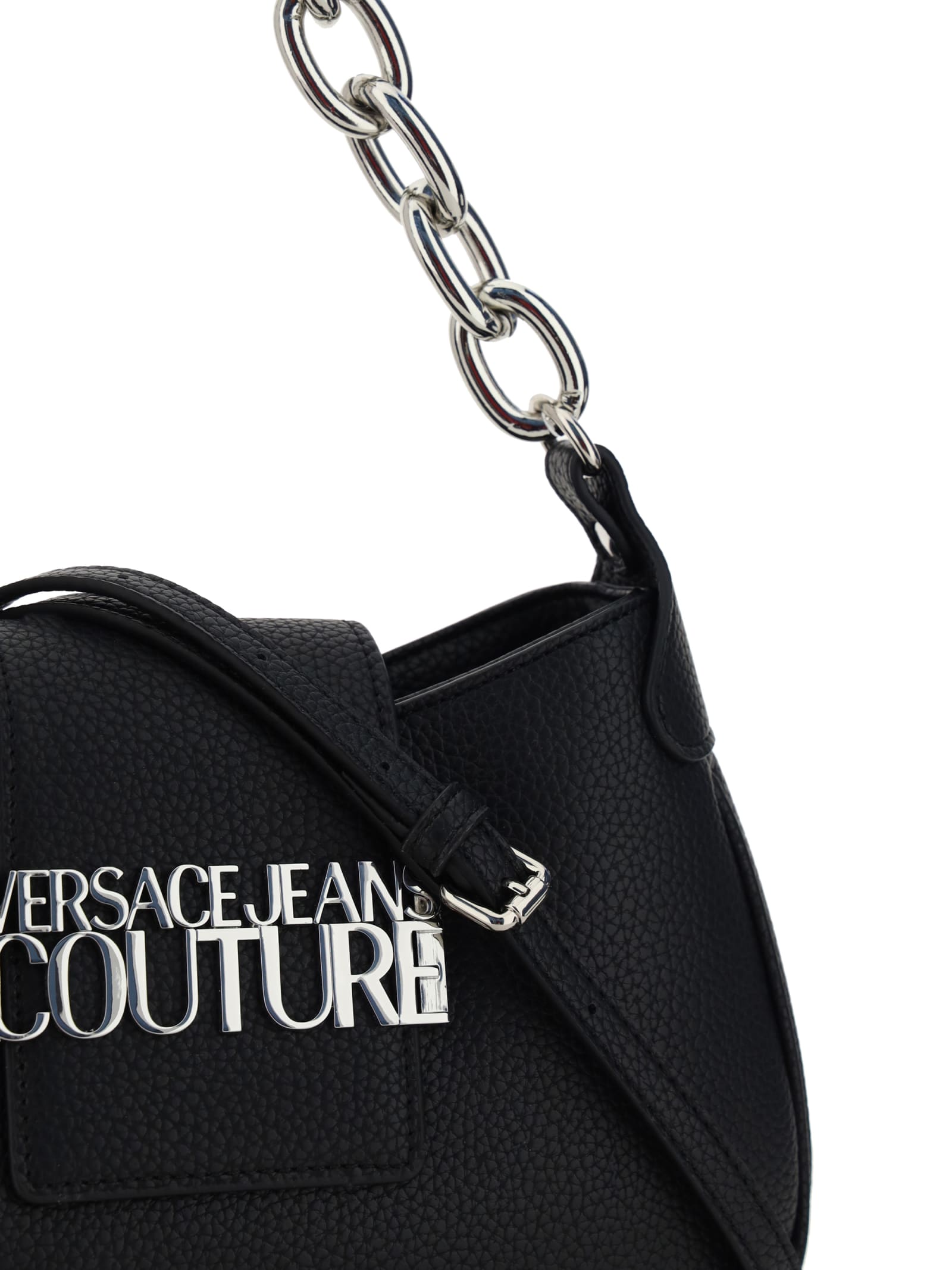 Shop Versace Jeans Couture Shoulder Bag In Black