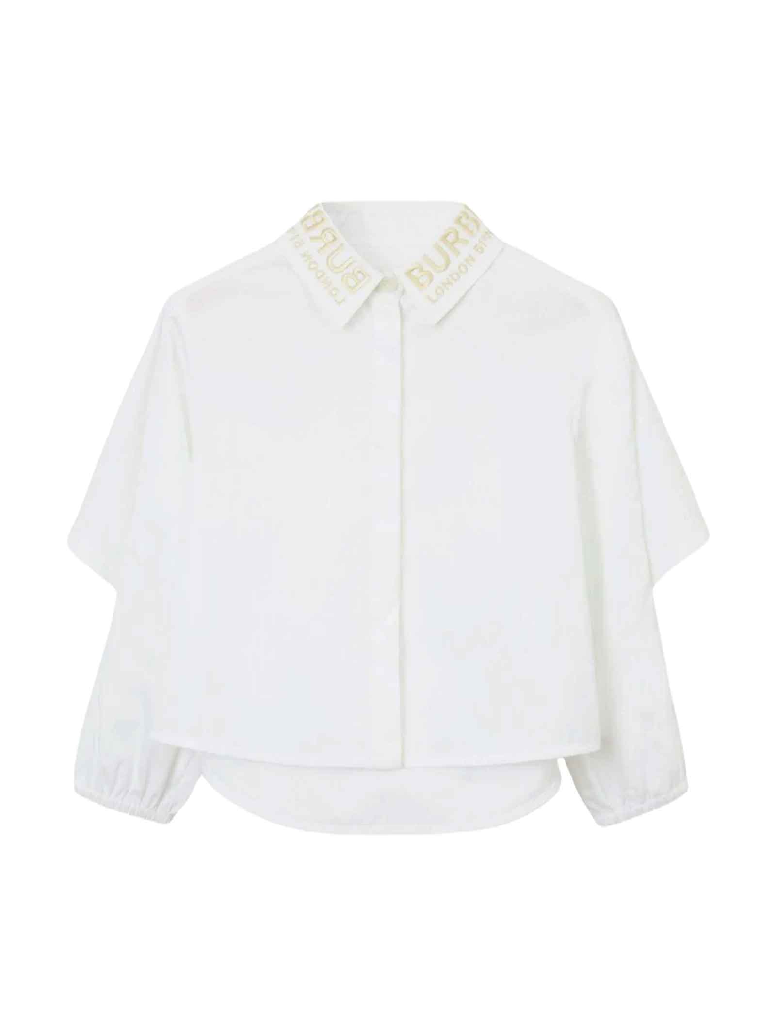 Burberry White Shirt Girl