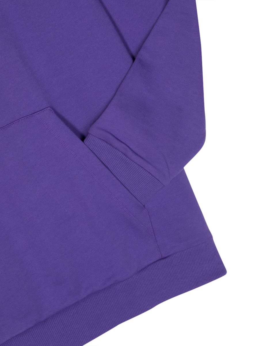 Shop Versace Logo Hoodie In Purple