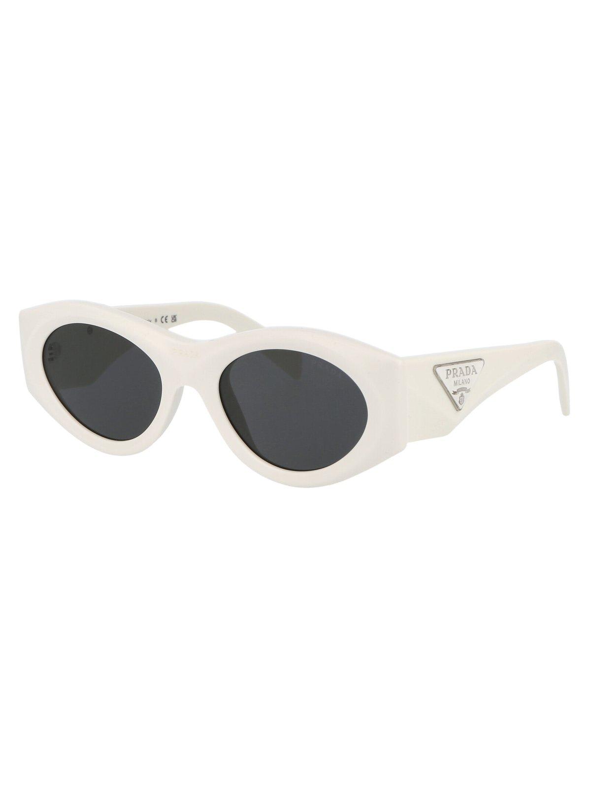 Shop Prada Round Frame Sunglasses