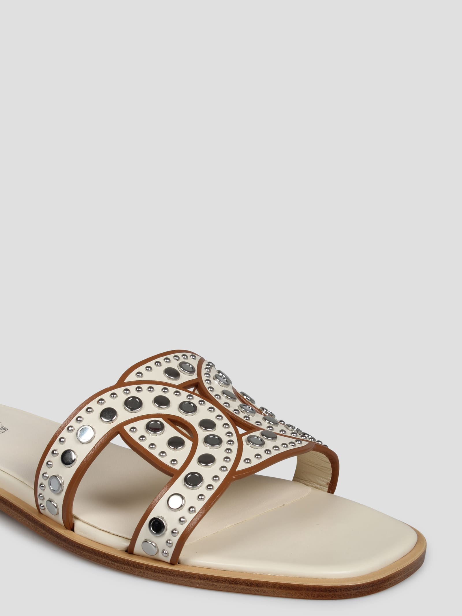 Shop Tod's Kate Sandals In White