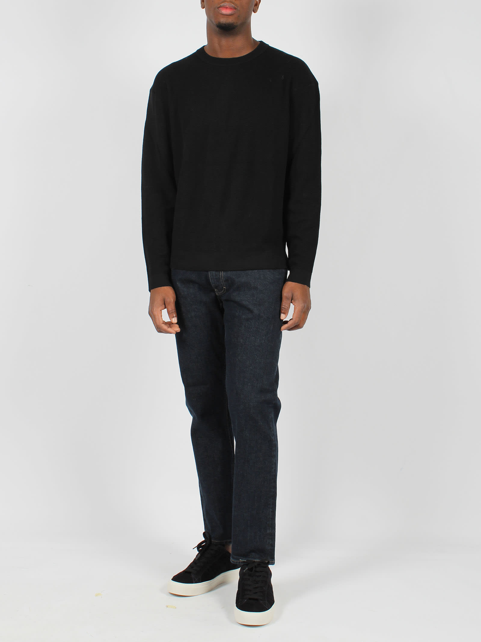 Shop Closed Fine Knit Jumper In Black