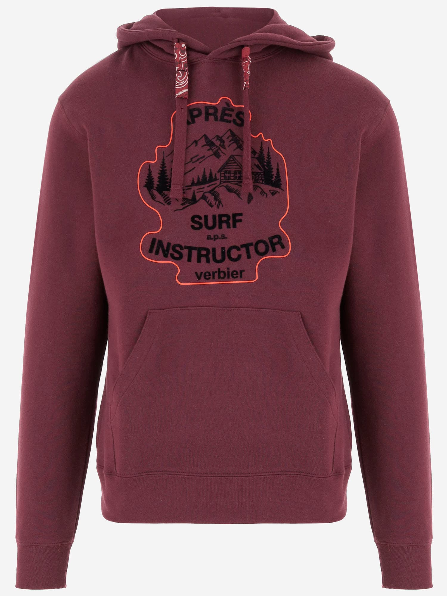 Après Surf Cotton Sweatshirt With Logo In Burgundy