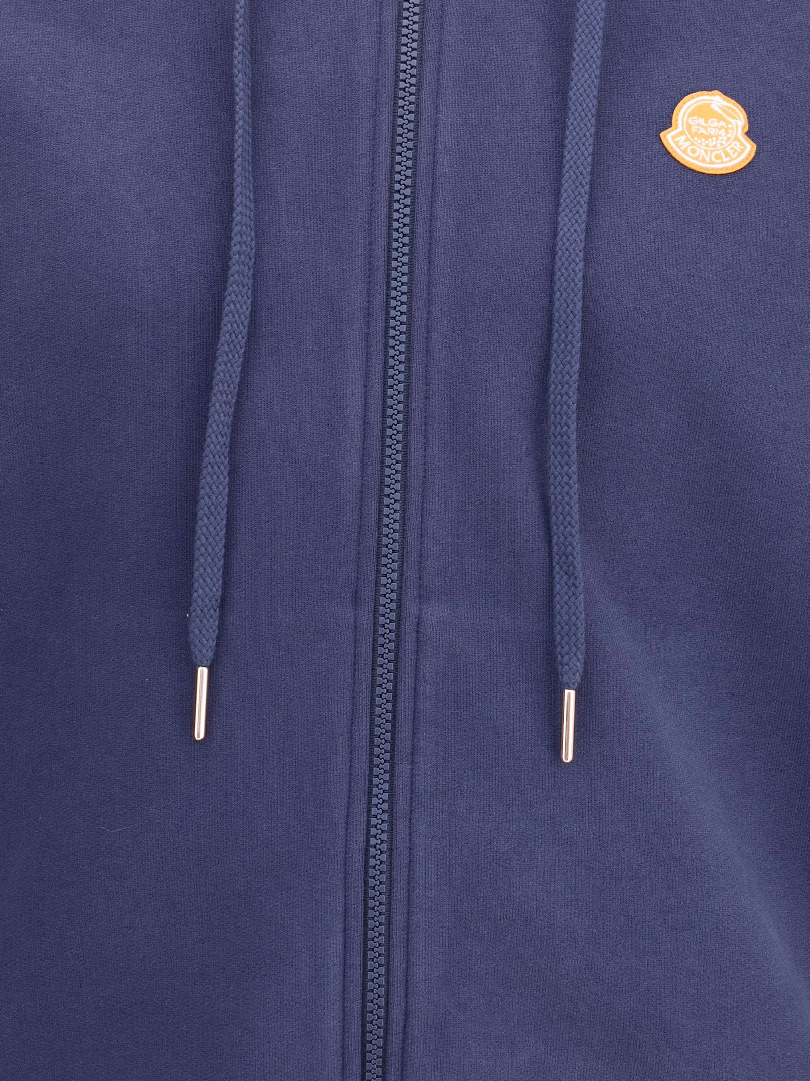 Moncler Genius Moncler X Gilga Farm By Donald Glover Zip-up Hoodie In Blue