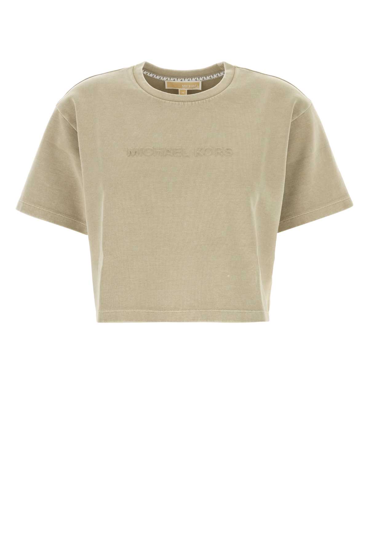 Sage Green Cotton Blend T-shirt