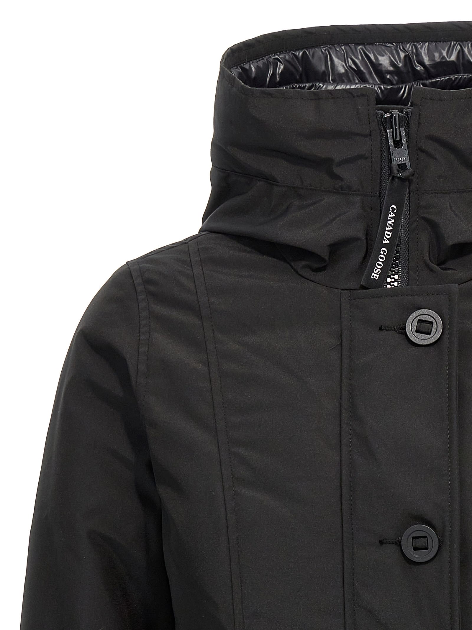 Shop Canada Goose Rossclair Parka In Black