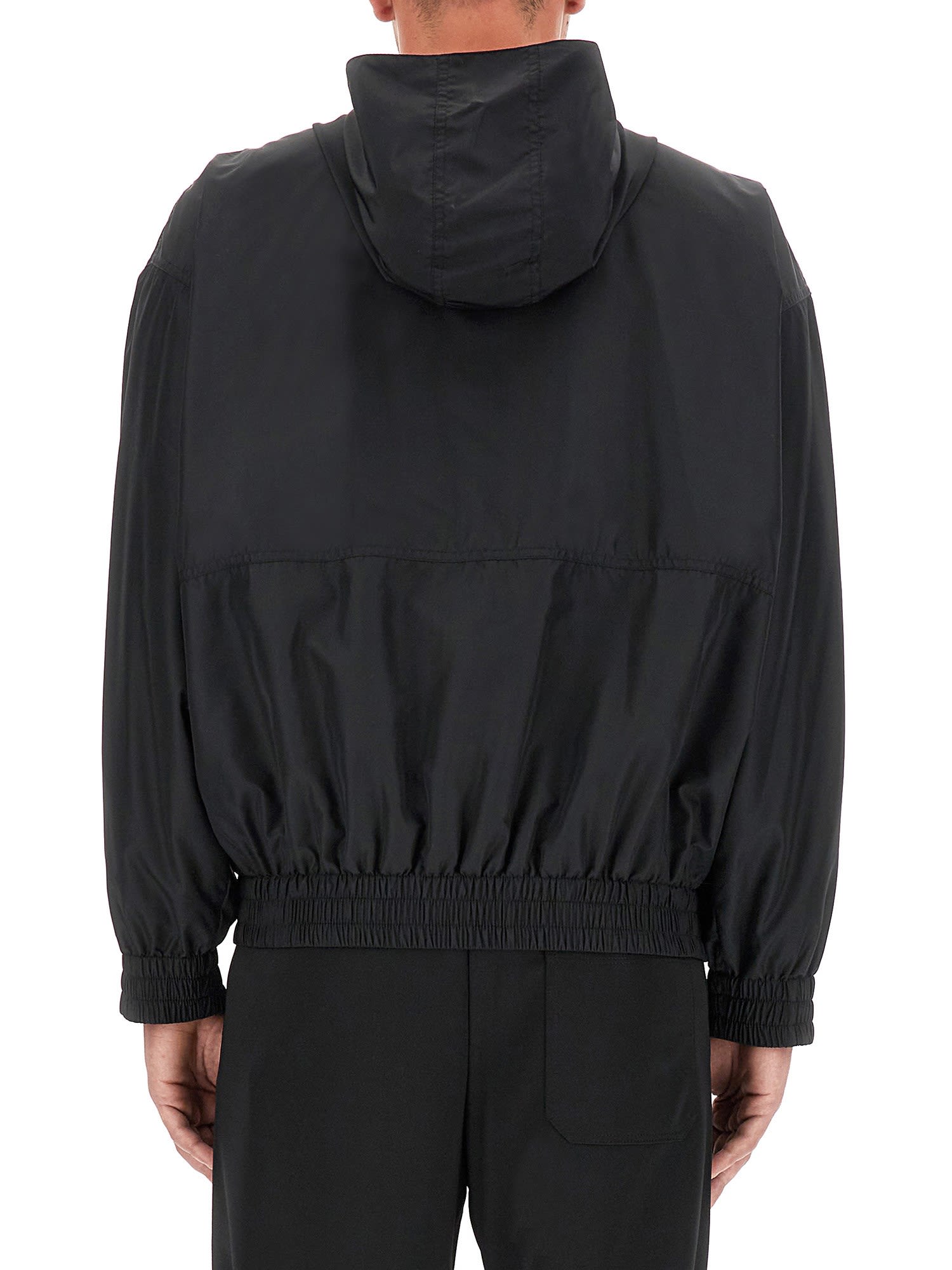 Shop Golden Goose Hooded Jacket In Black