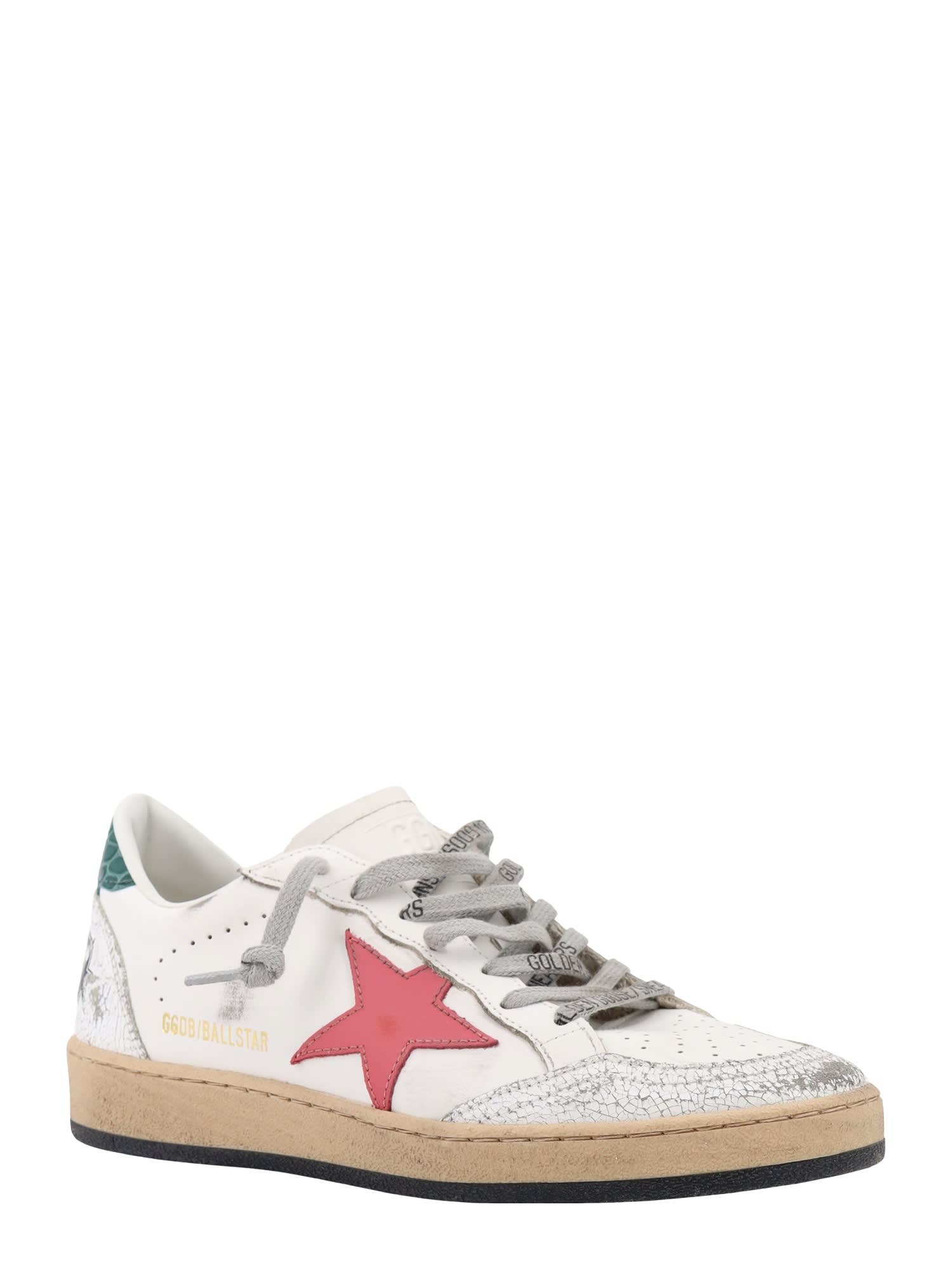 Shop Golden Goose Ball Star Sneakers In White