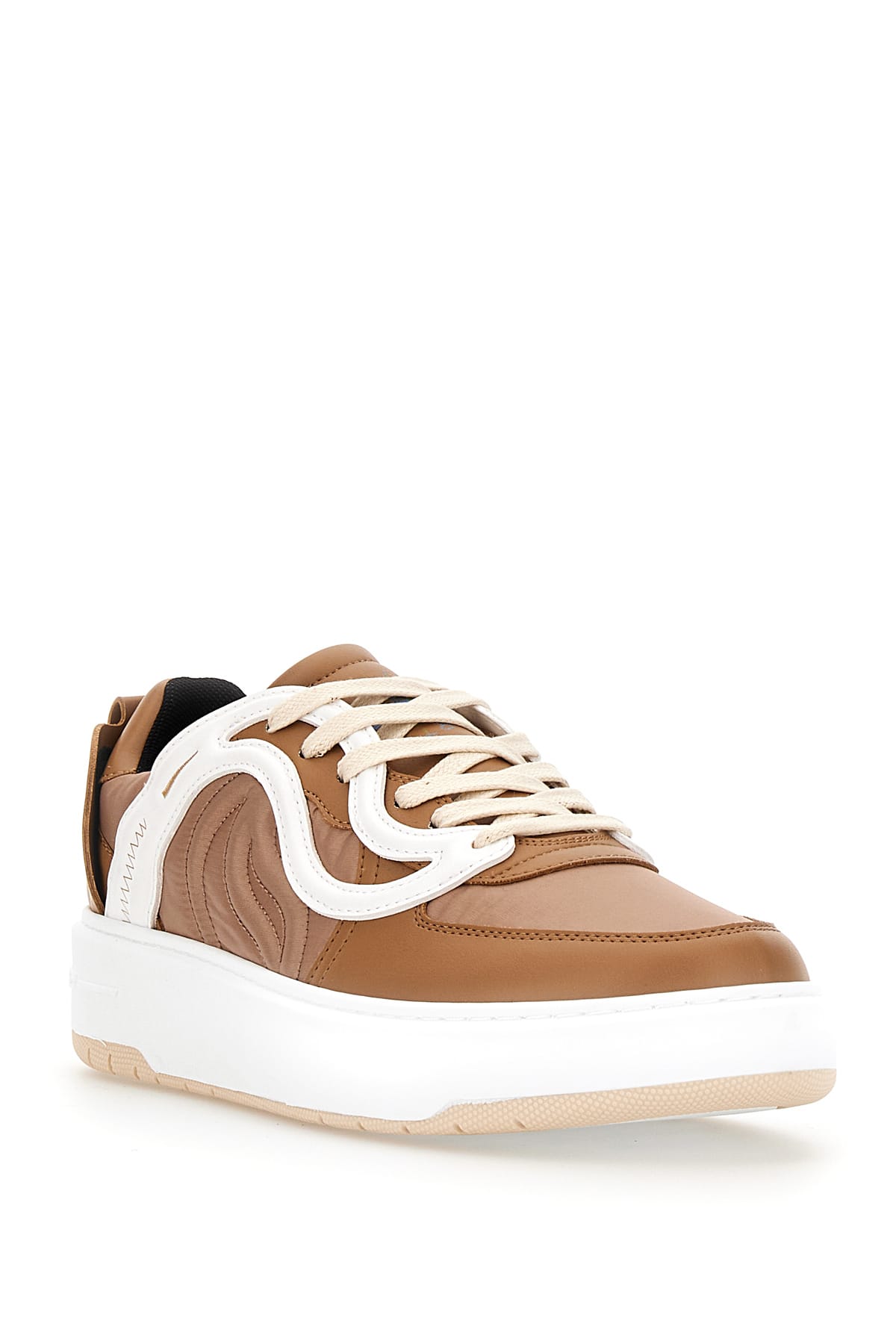 Shop Stella Mccartney Two-tone Vegea S Wave 1 Sneakers In 2137