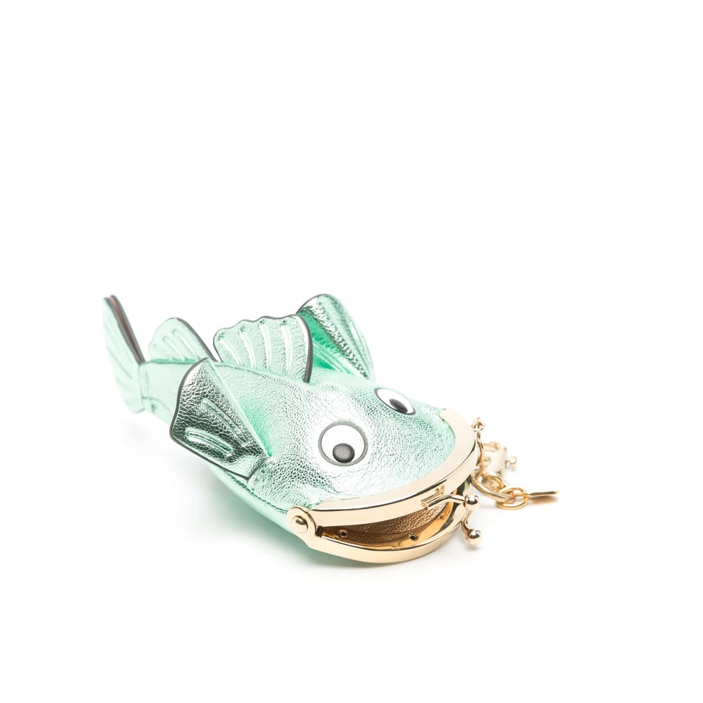 Anya Hindmarch Keyring In Gold