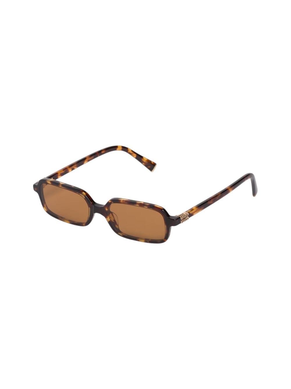 Miu Miu Rectangular-frame Tortoiseshell Acetate Sunglasses In Brown