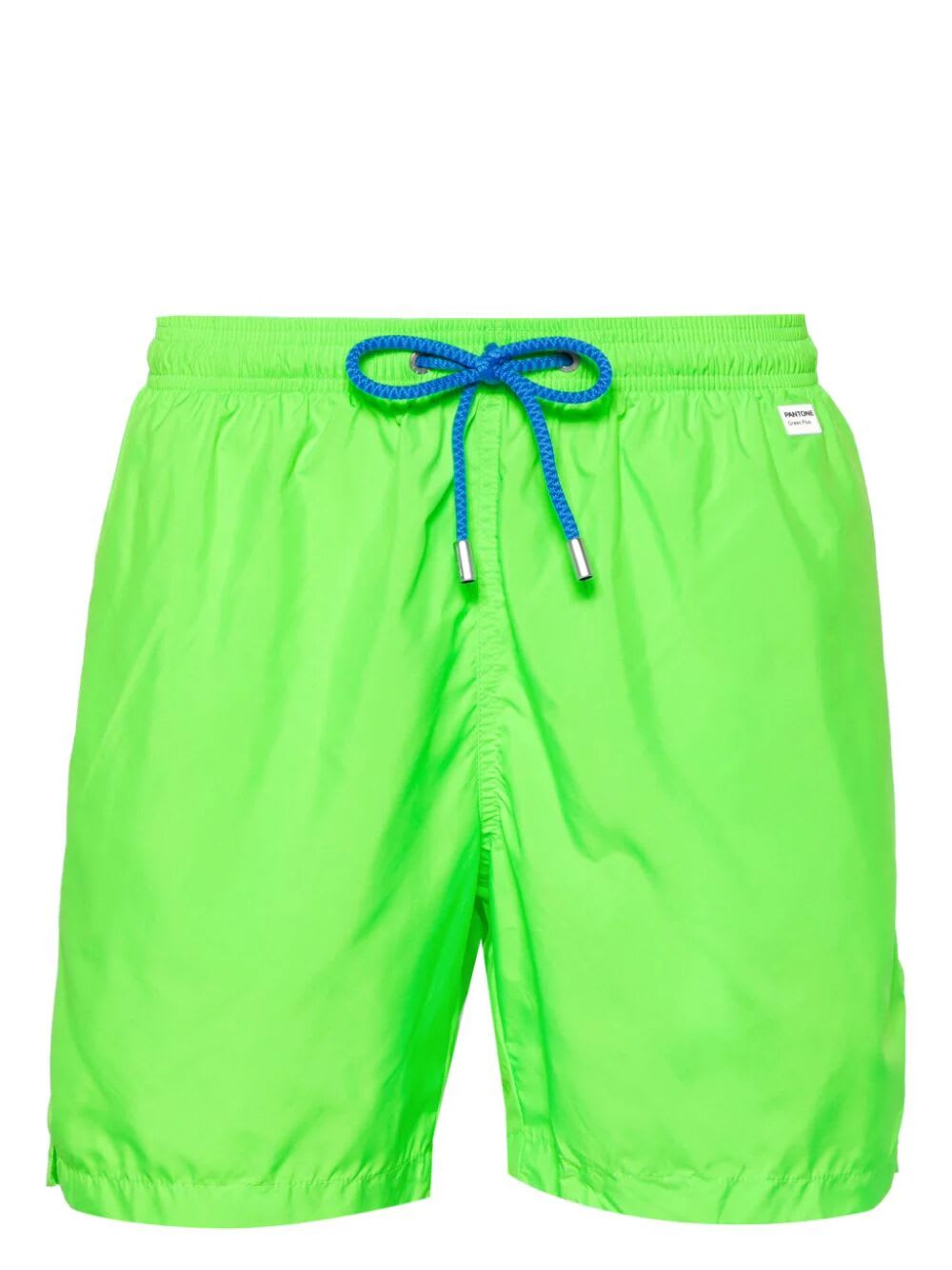 Shop Mc2 Saint Barth Ultralight Swim Short Pantone In Fluo Green