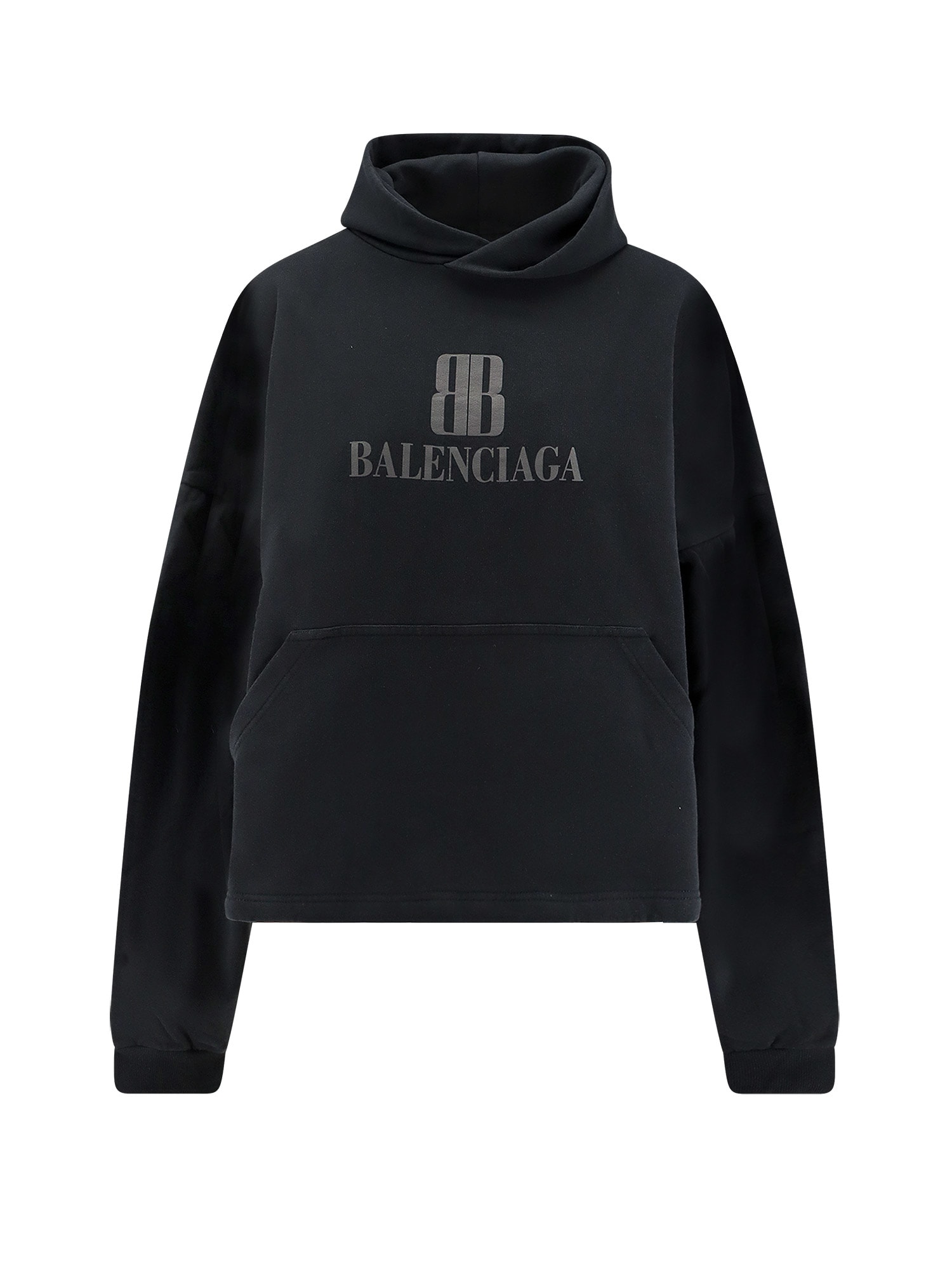 Balenciaga Cropped Cotton Sweatshirt