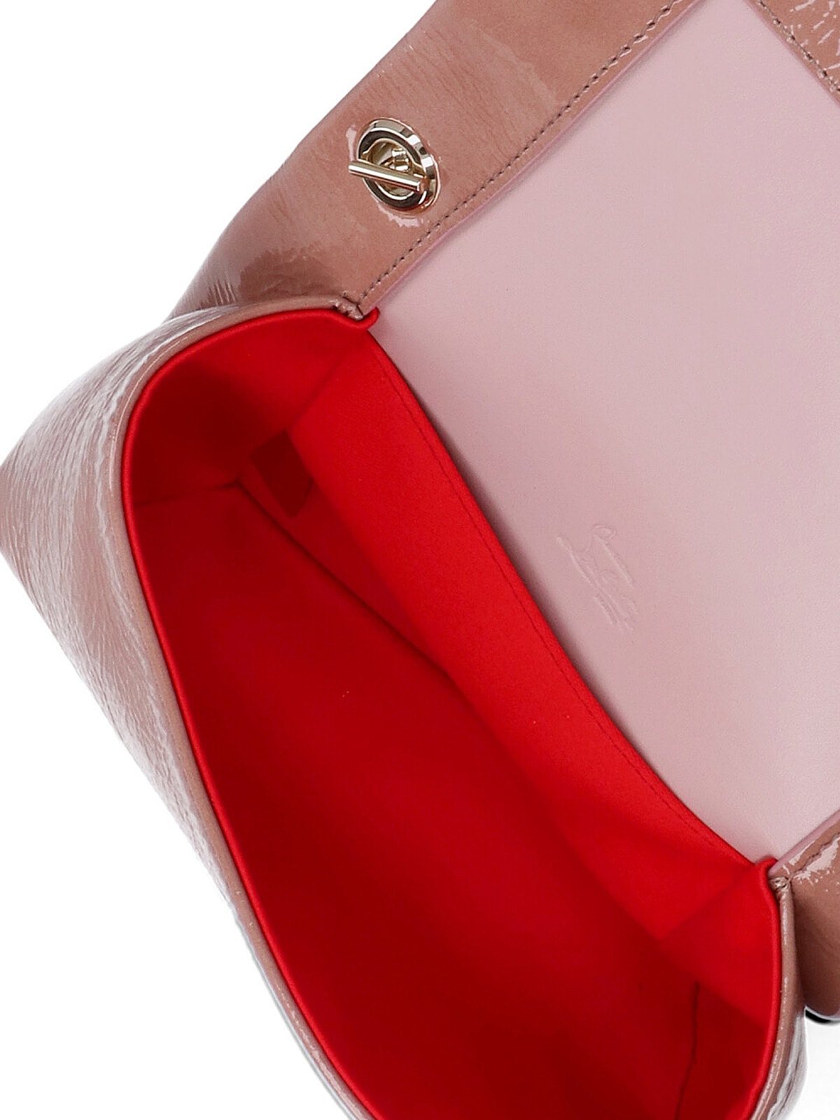 Christian Louboutin Loubi54 Soft Pouch Patent Vog In Pink