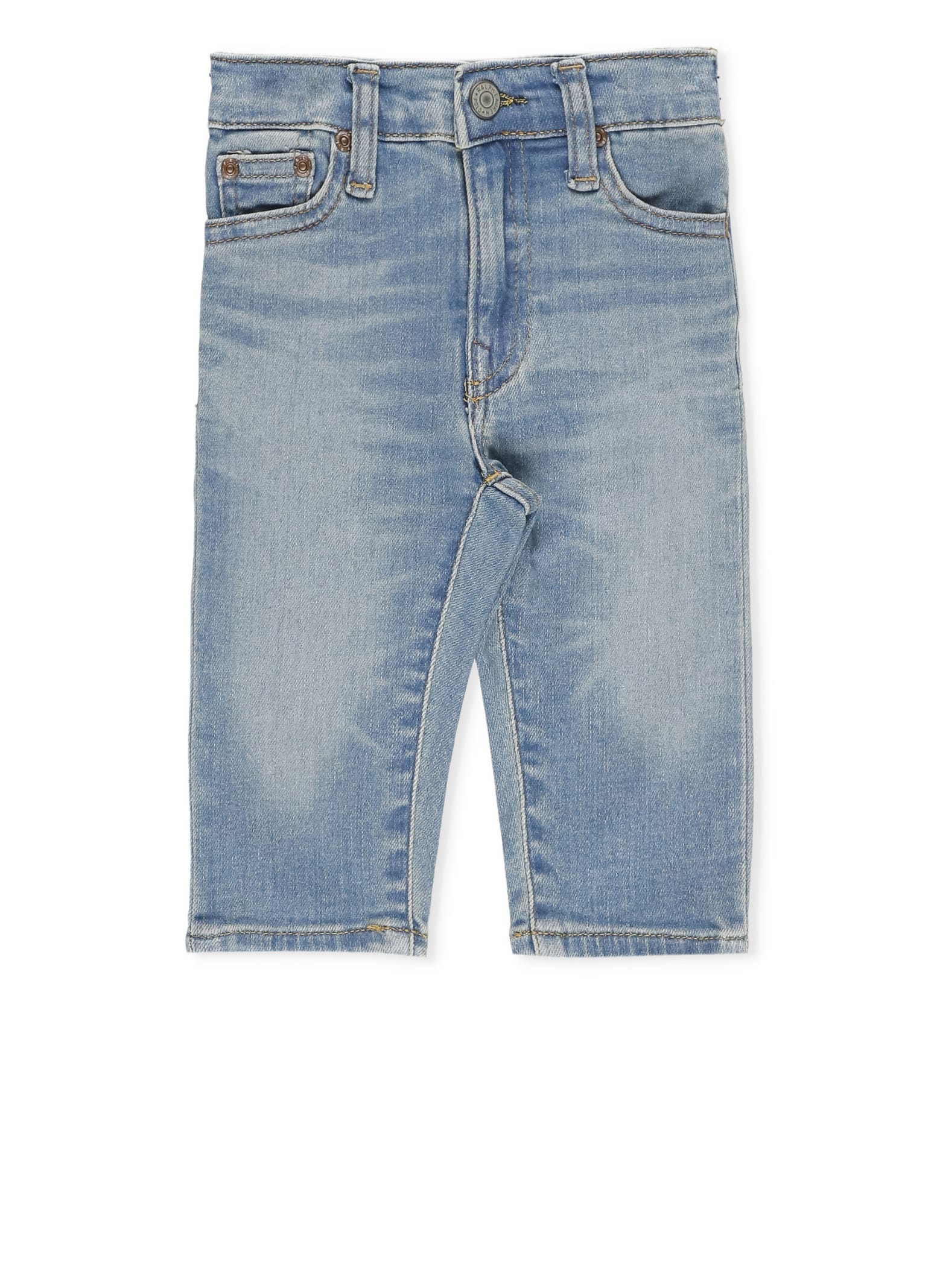 Shop Ralph Lauren Cotton Jeans In Blue