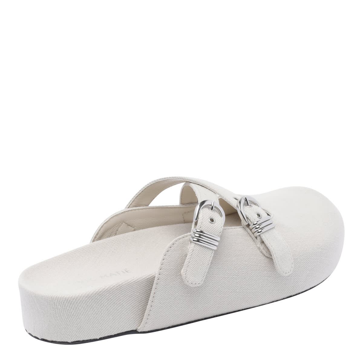 Vic Matie Mules In White