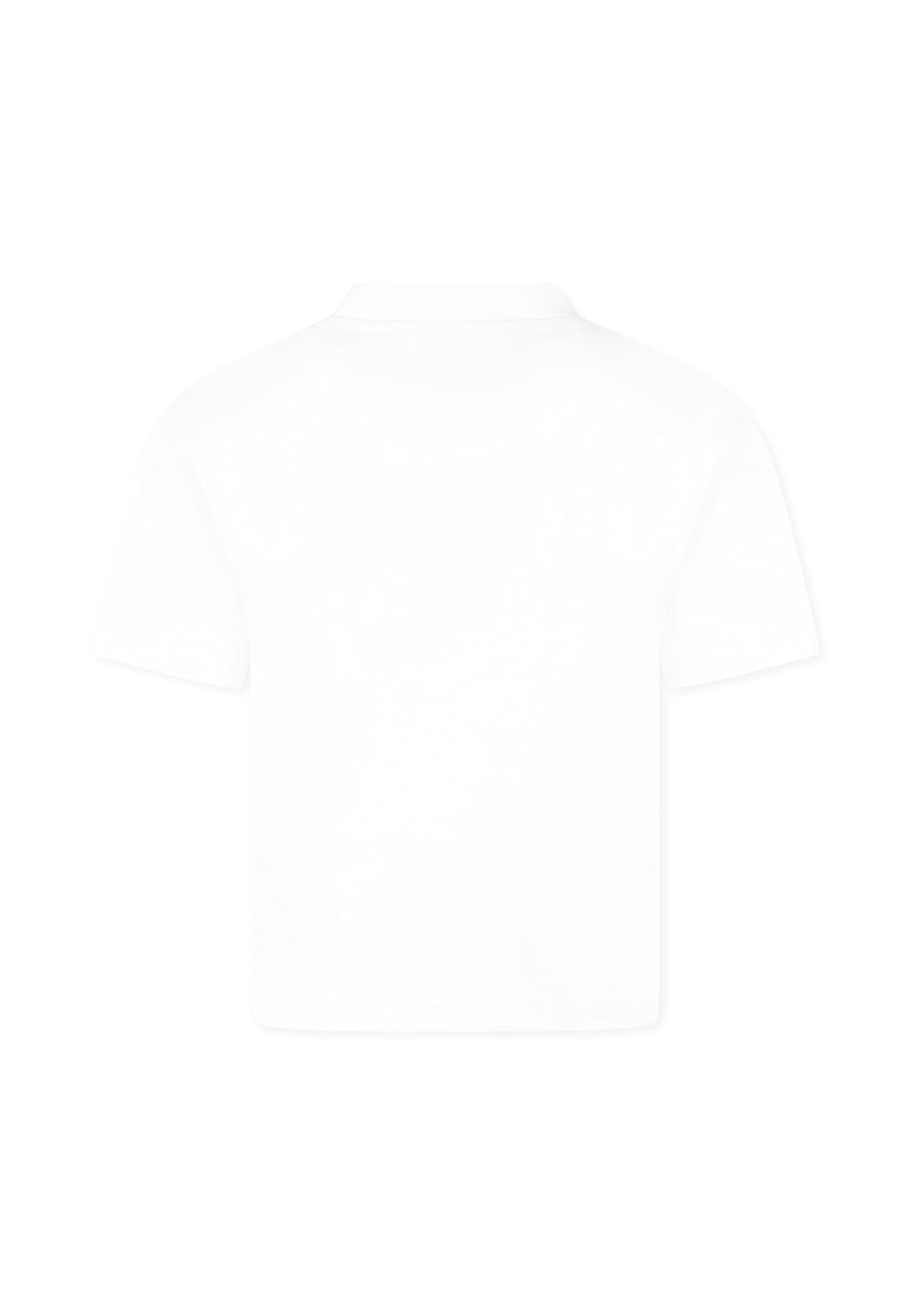 Timberland White T-shirt For Boy With Logo In White