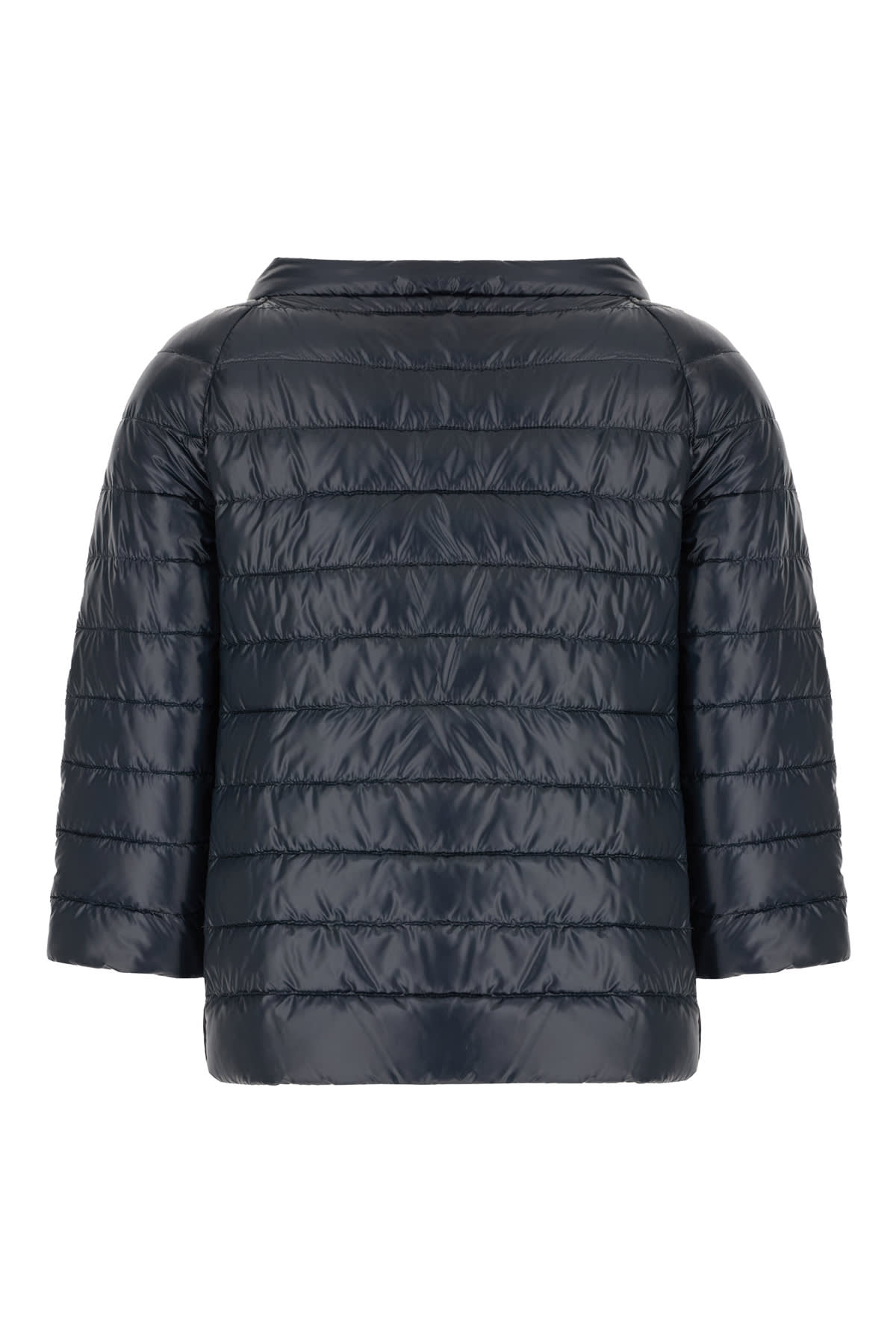 Herno Nylon Ultralight Reversible Cape In Blu