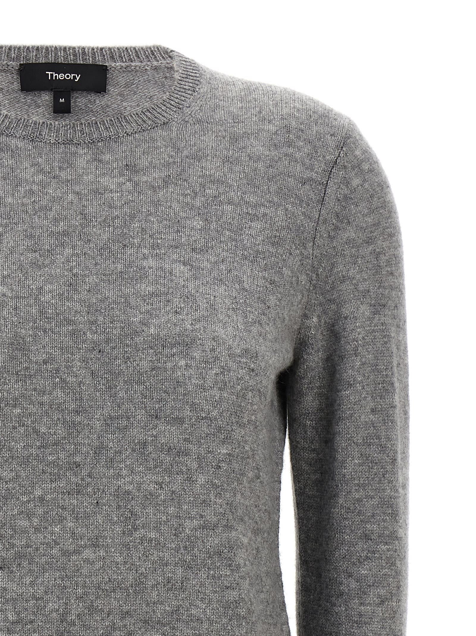 Shop Theory Cashmere Sweater In Gray