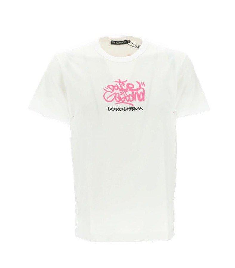 Dolce & Gabbana Graffiti-printed Short-sleeved T-shirt