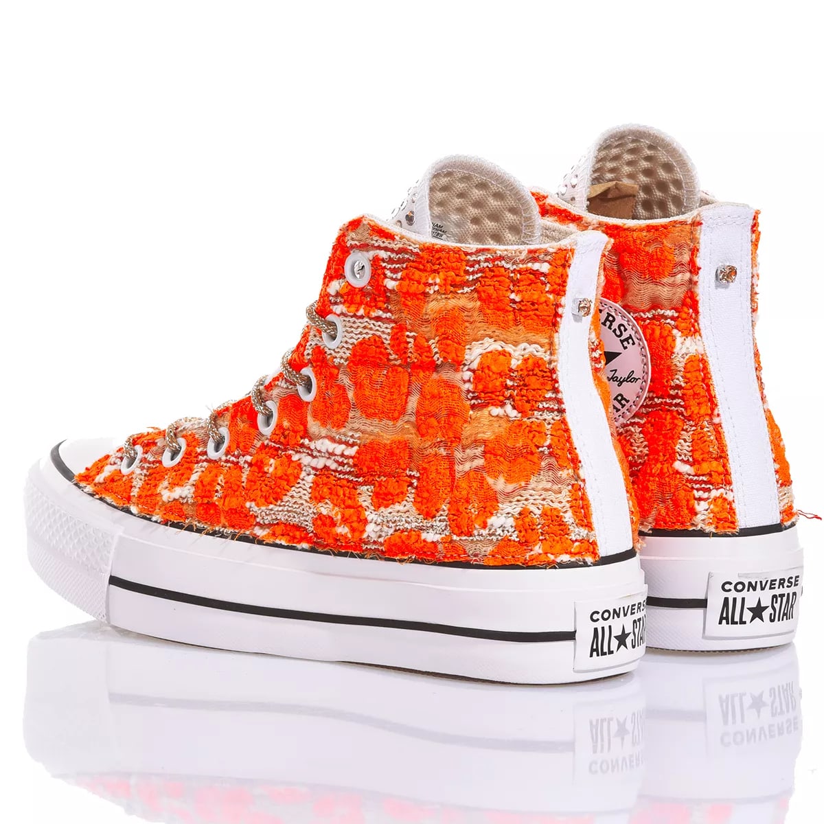 Shop Mimanera Converse Platform Orange Leo