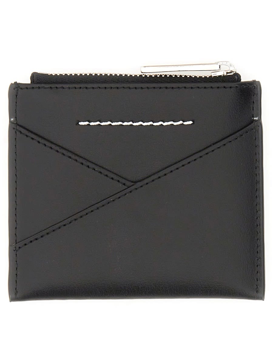 Shop Mm6 Maison Margiela Wallet With Logo In Black