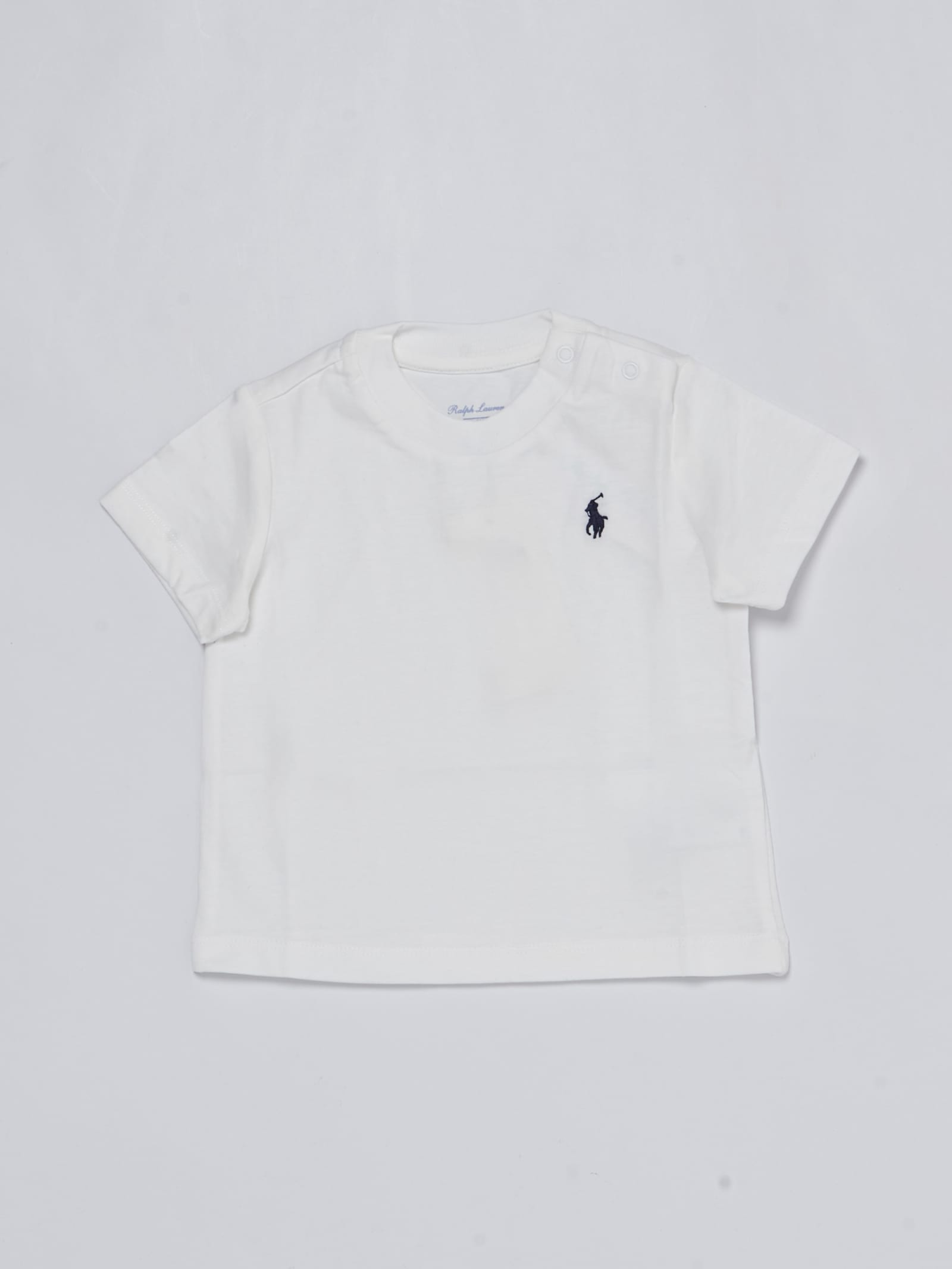 Polo Ralph Lauren Babies' T-shirt T-shirt In Bianco