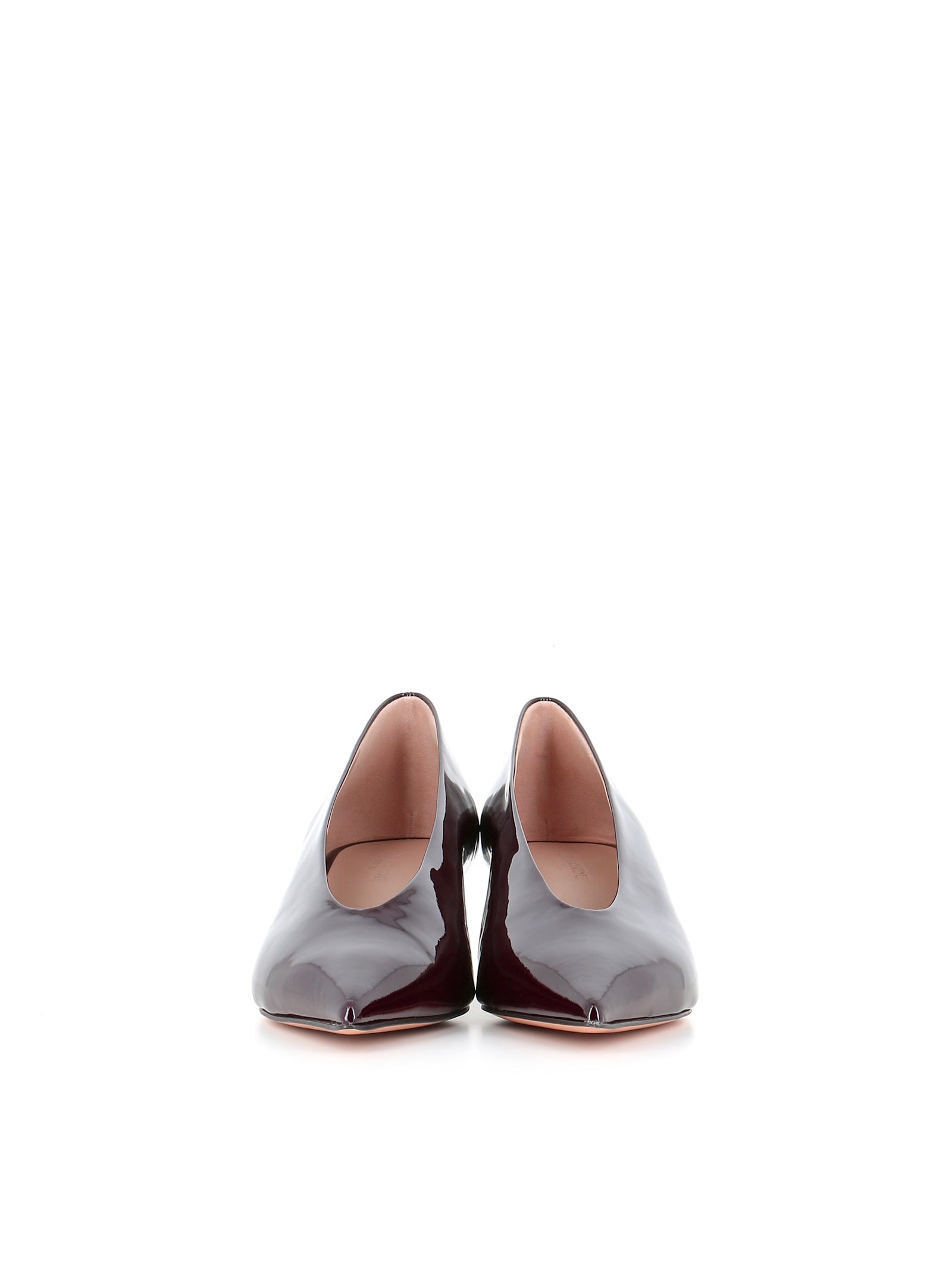 Le Monde Beryl Décollette Babouche Kitten Heel In Burgundy