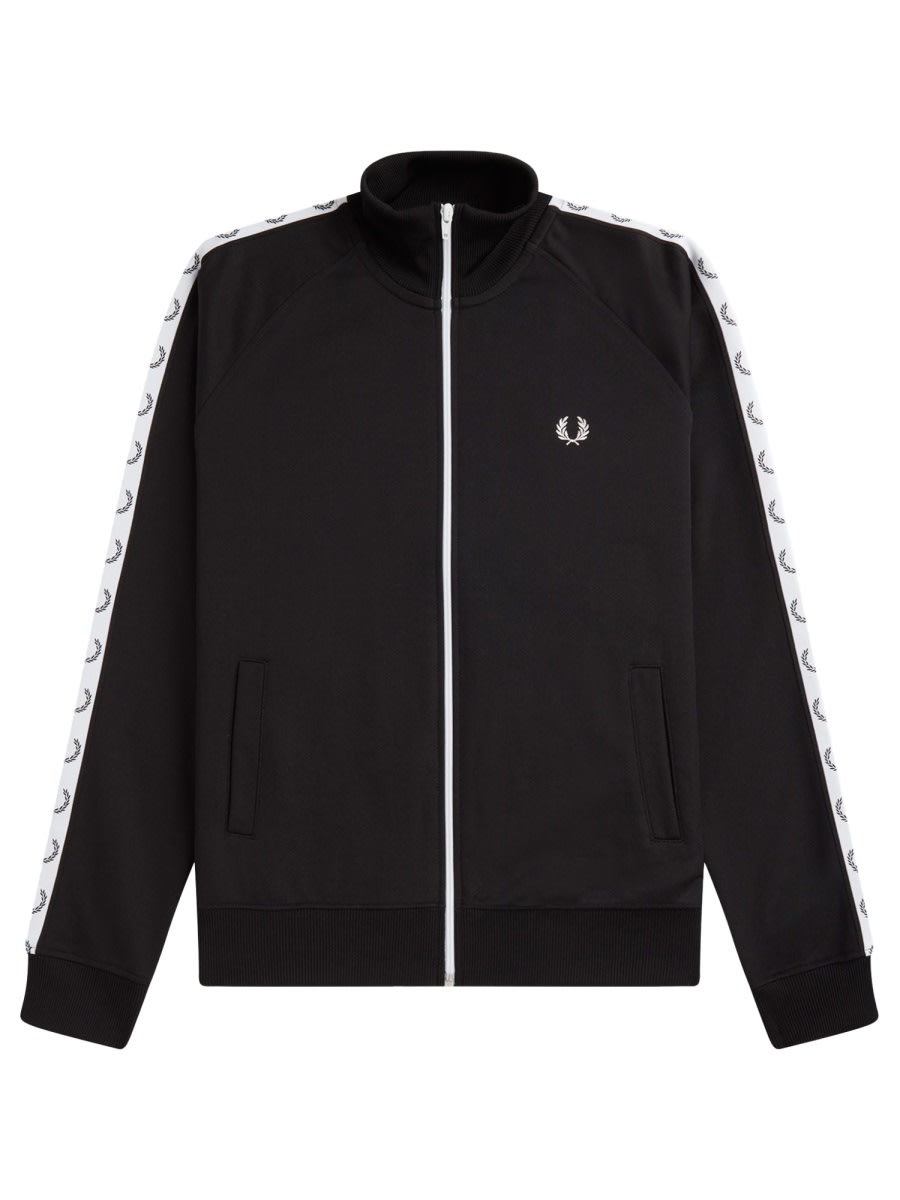 Shop Fred Perry Polo With Logo In Black