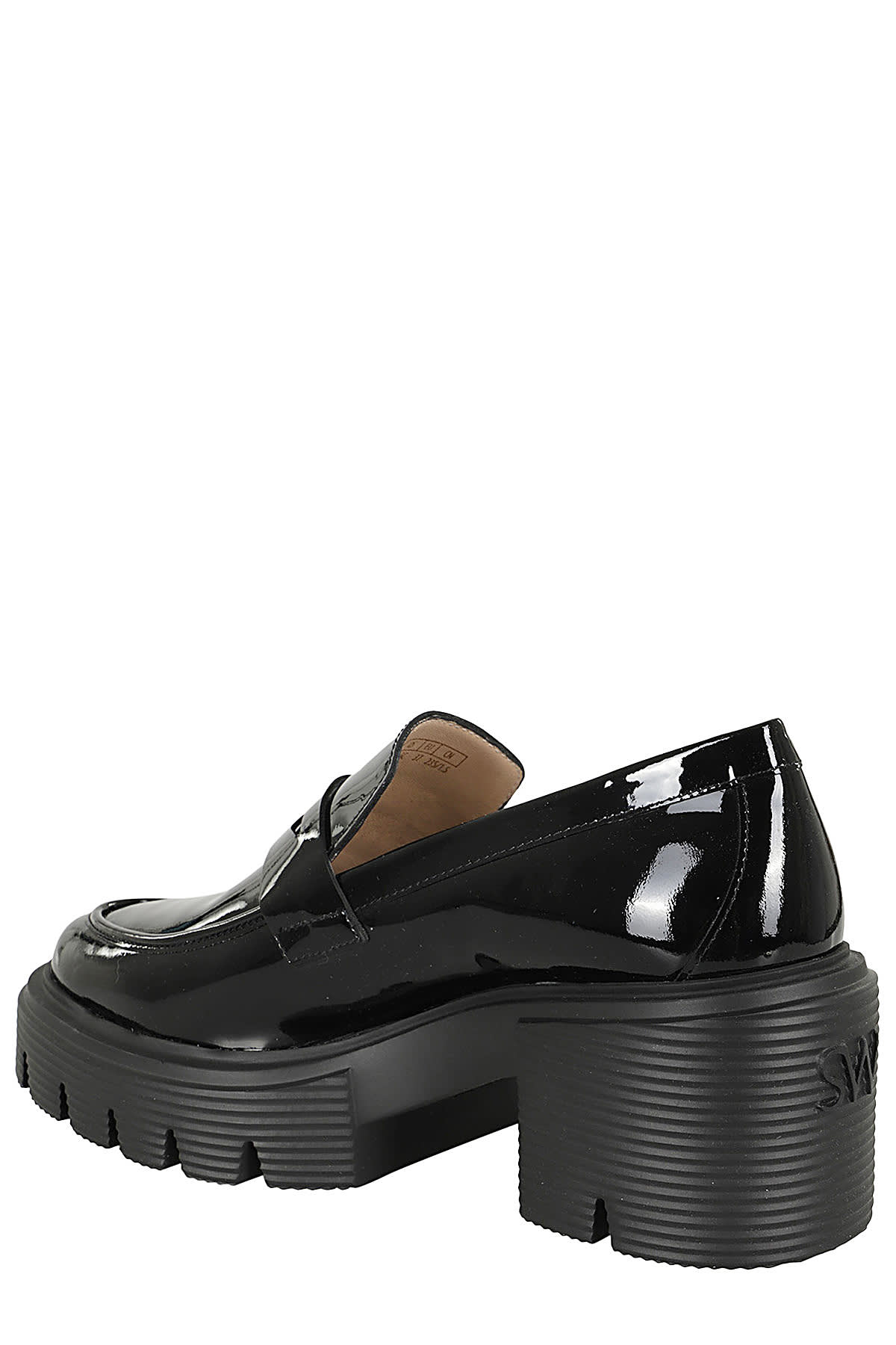 Shop Stuart Weitzman Soho Loafer In Blk Black