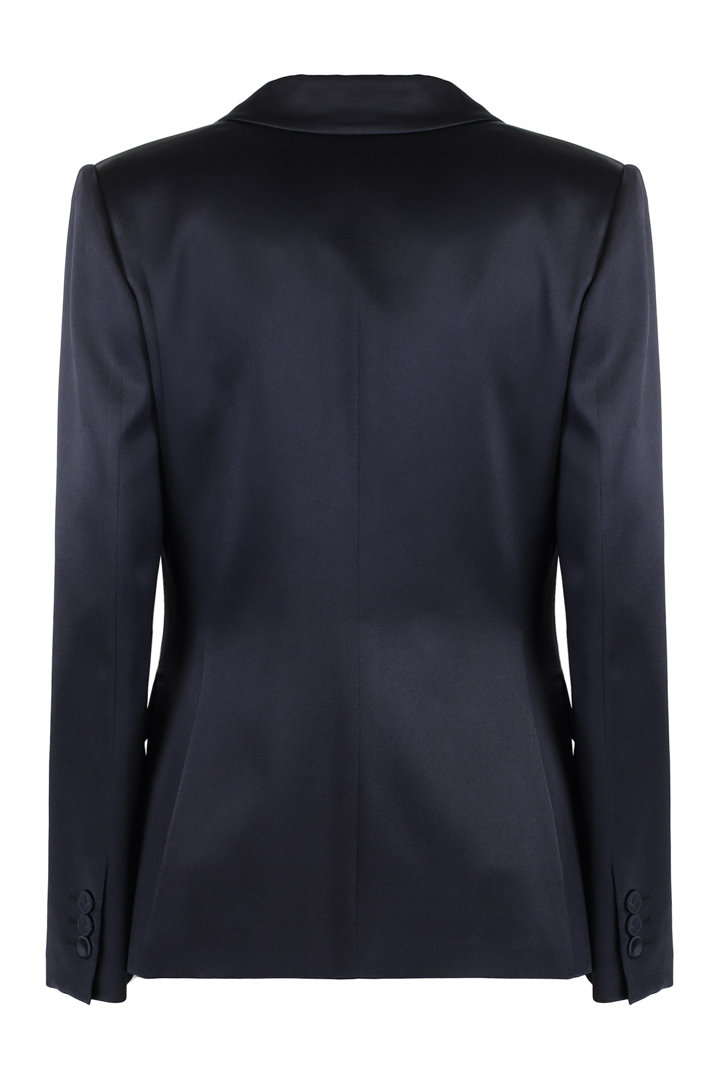 Shop Alberta Ferretti Satin Jacket In Blue