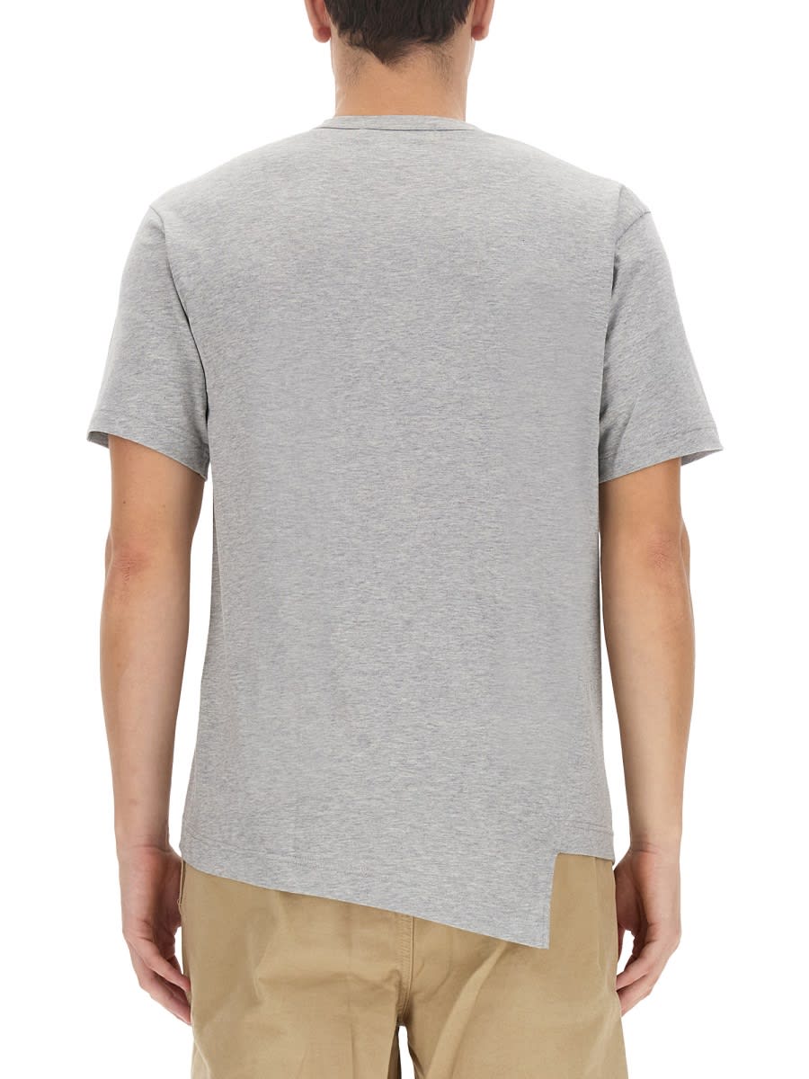 Shop Comme Des Garçons Shirt Comme Des Garcons Shirt X Lacoste T-shirt In Grey