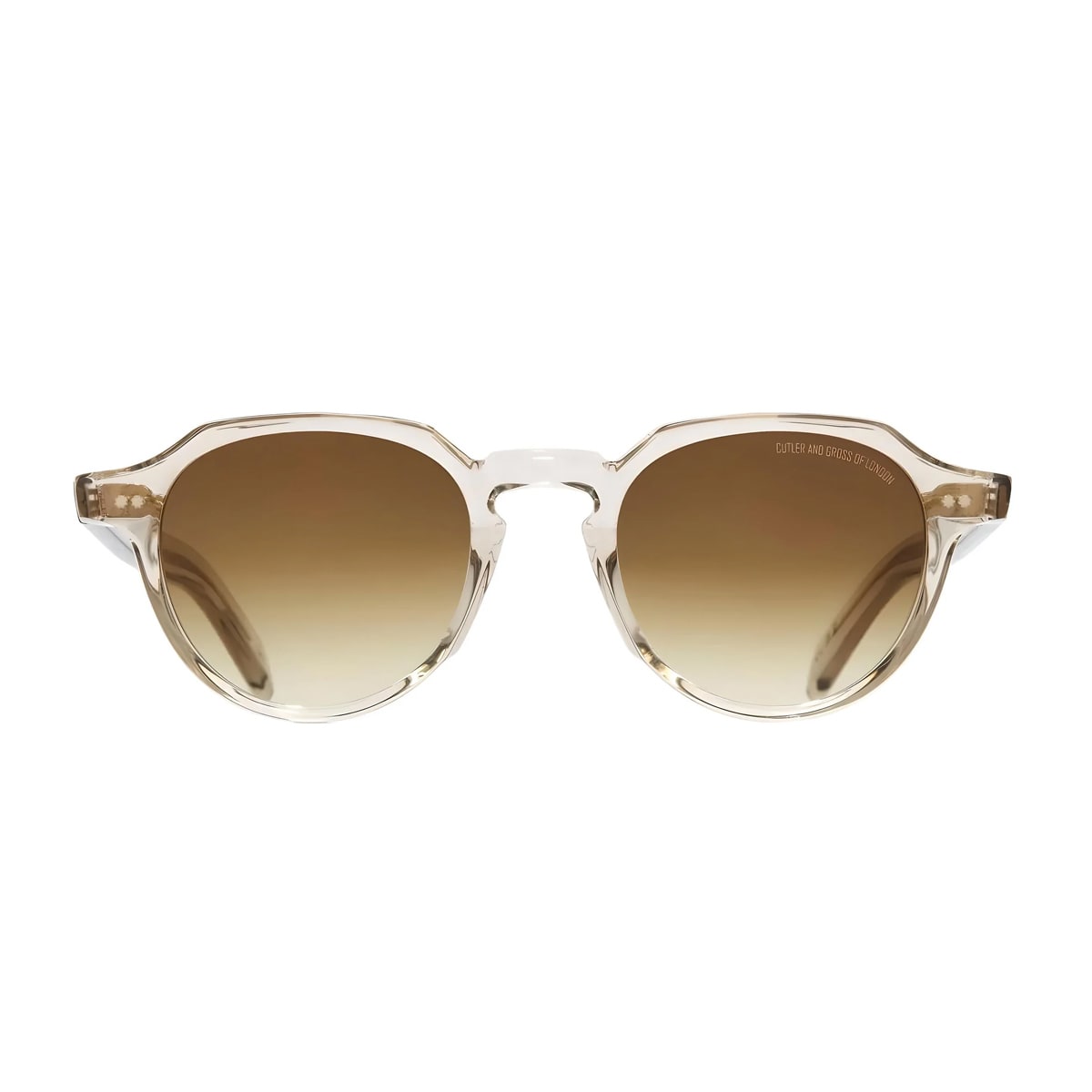 Shop Cutler And Gross Gr06 03 Sand Crystal Sunglasses In Beige