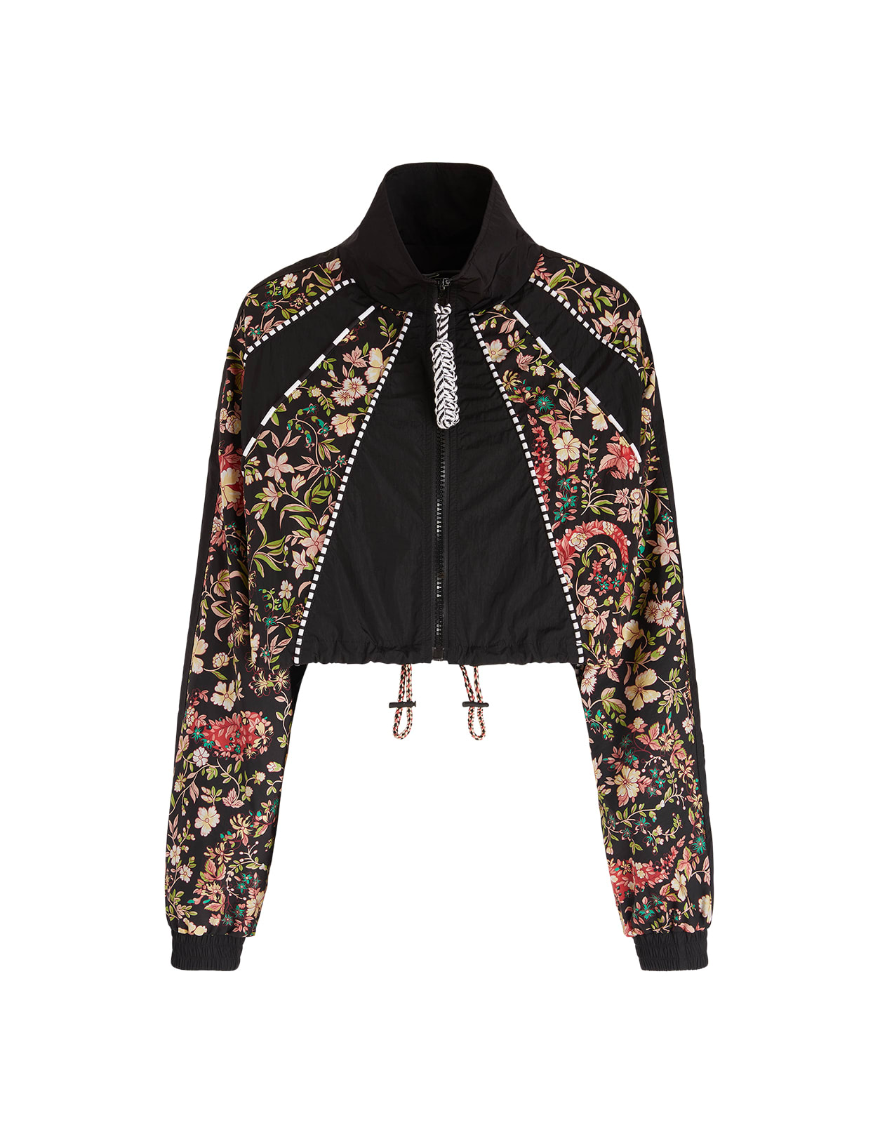 Etro Cropped Floral Quilted Jacket