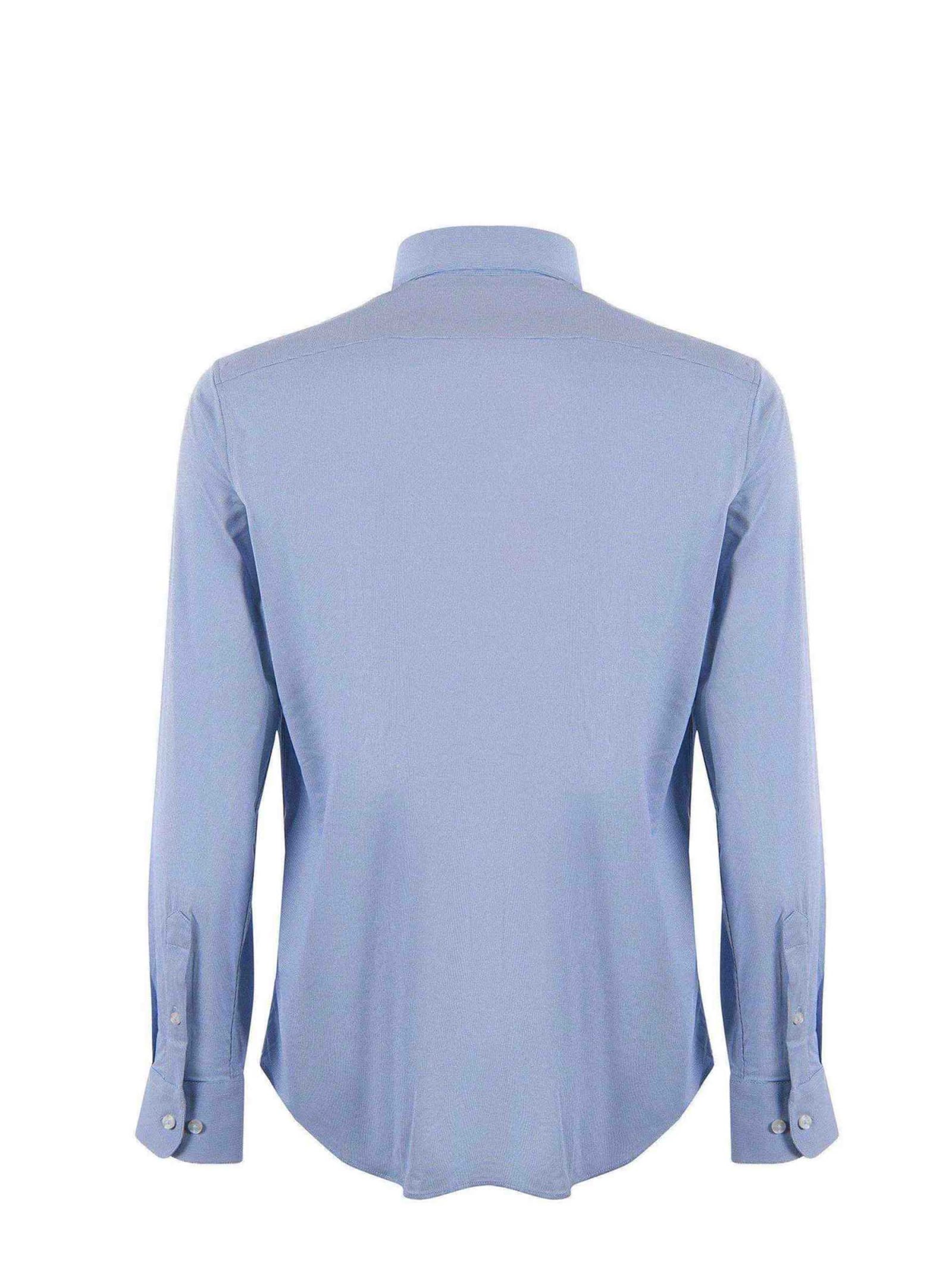 Shop Rrd - Roberto Ricci Design Camicia Rrd In Jersey Elasticizzato Disponibile Store Scafati In Bianco/blu