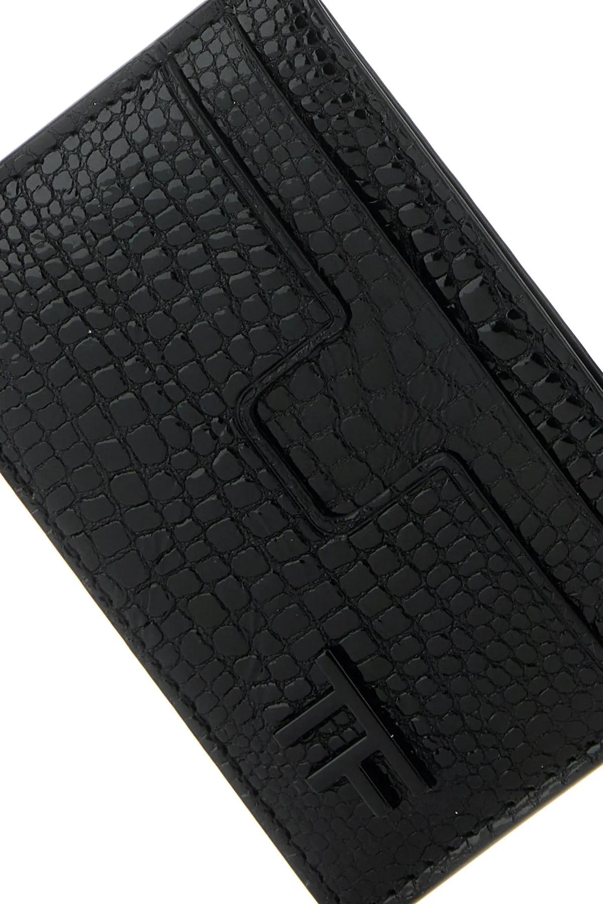 Shop Tom Ford Black Leather Card Holder