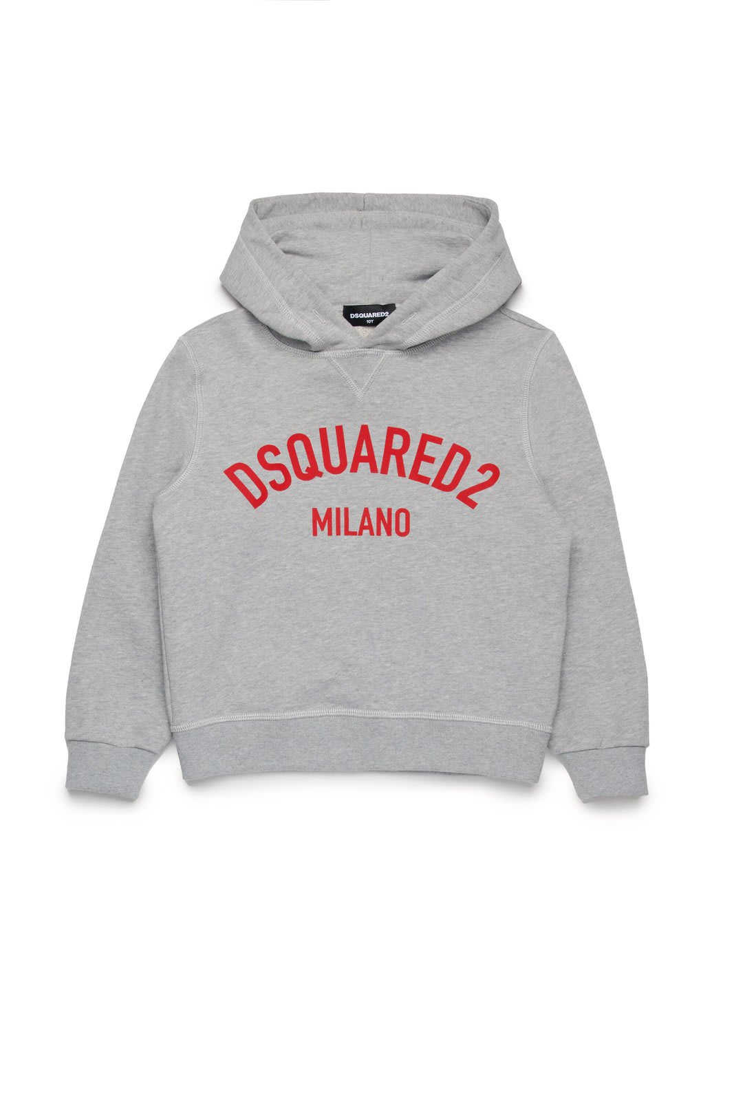 Shop Dsquared2 Logo Printed Hoodie In Grey