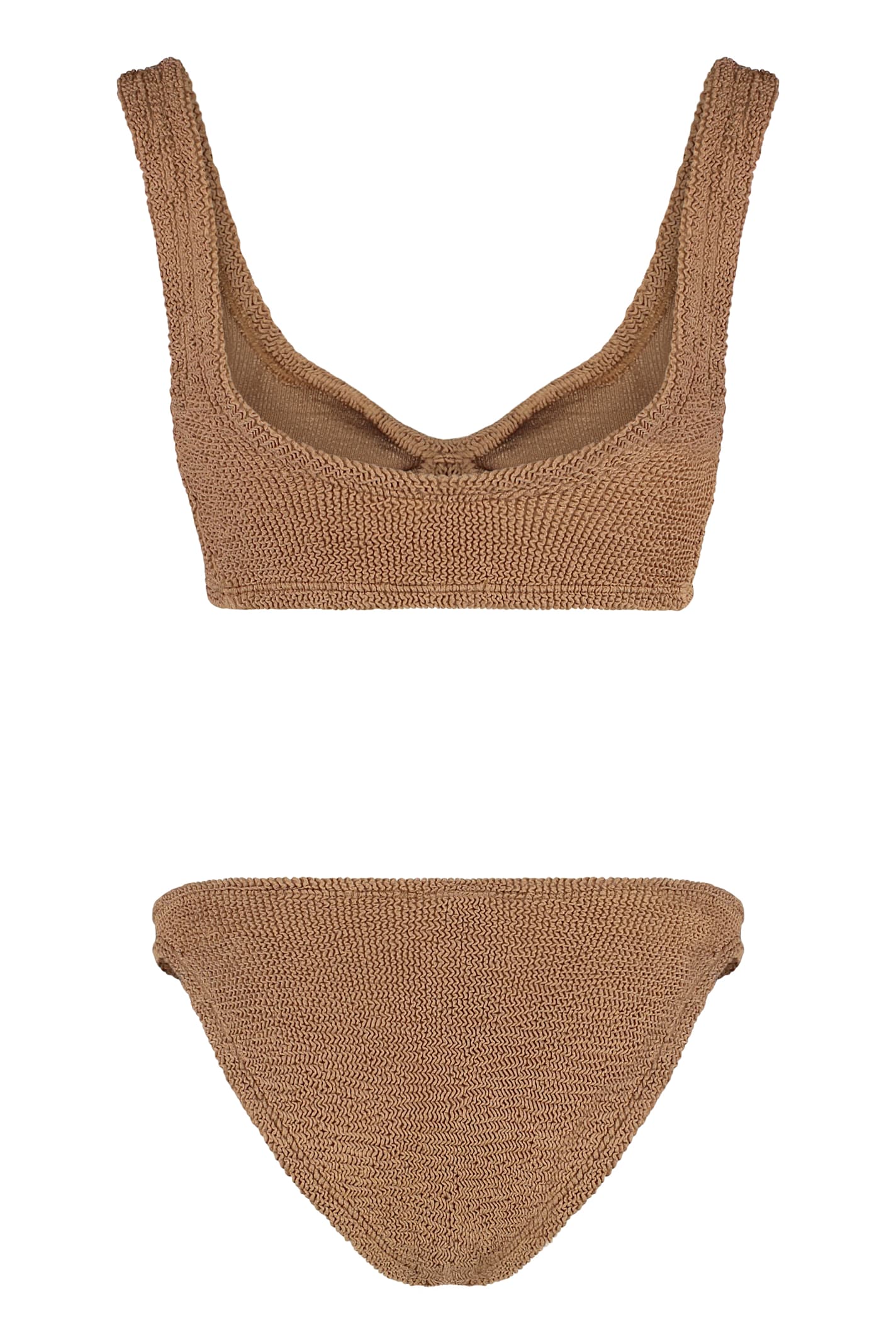 Hunza G Juno Plain Color Bikini In Brown