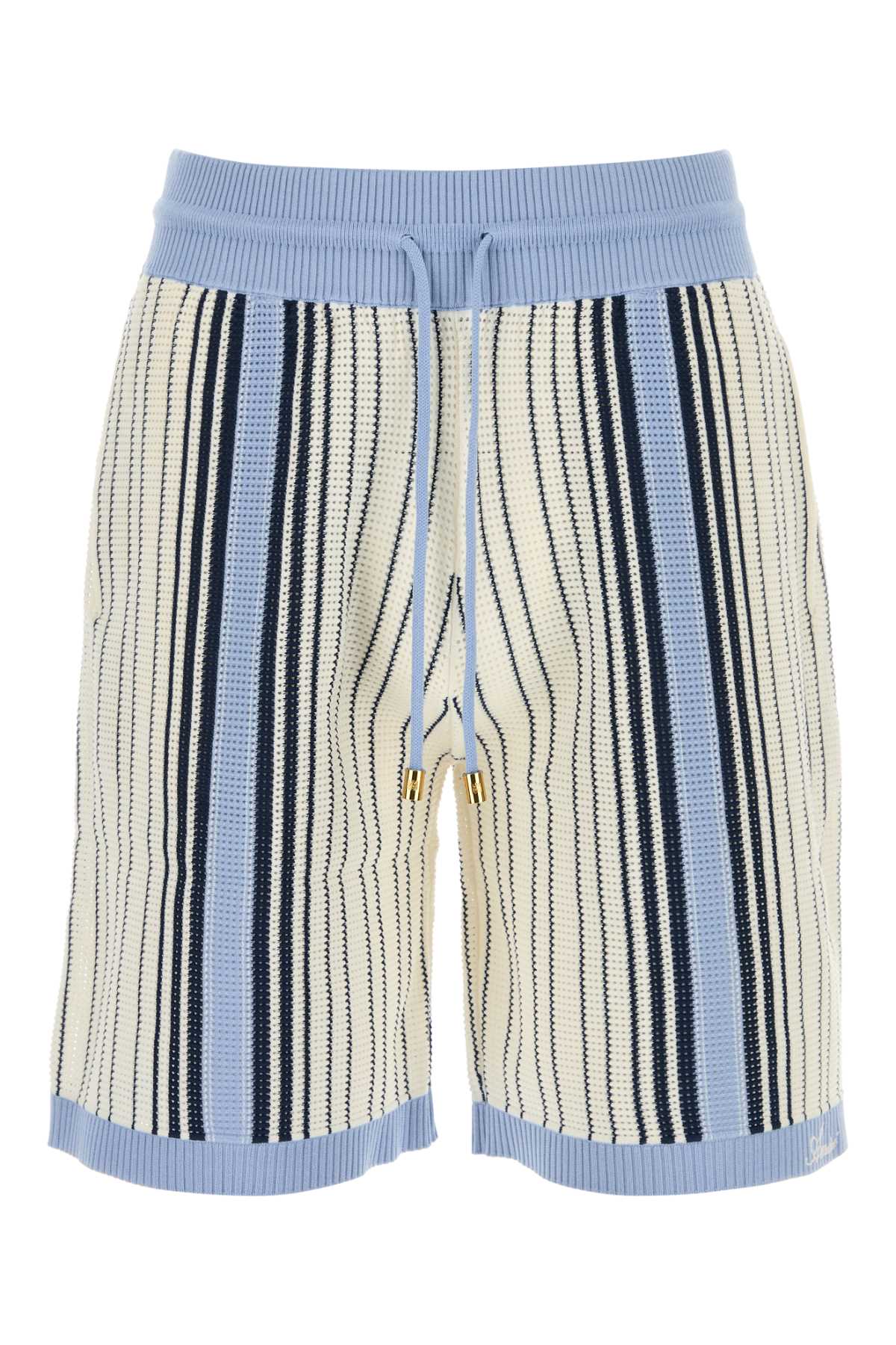 Amiri Knit Bermuda Shorts Featuring Elastic Waistband