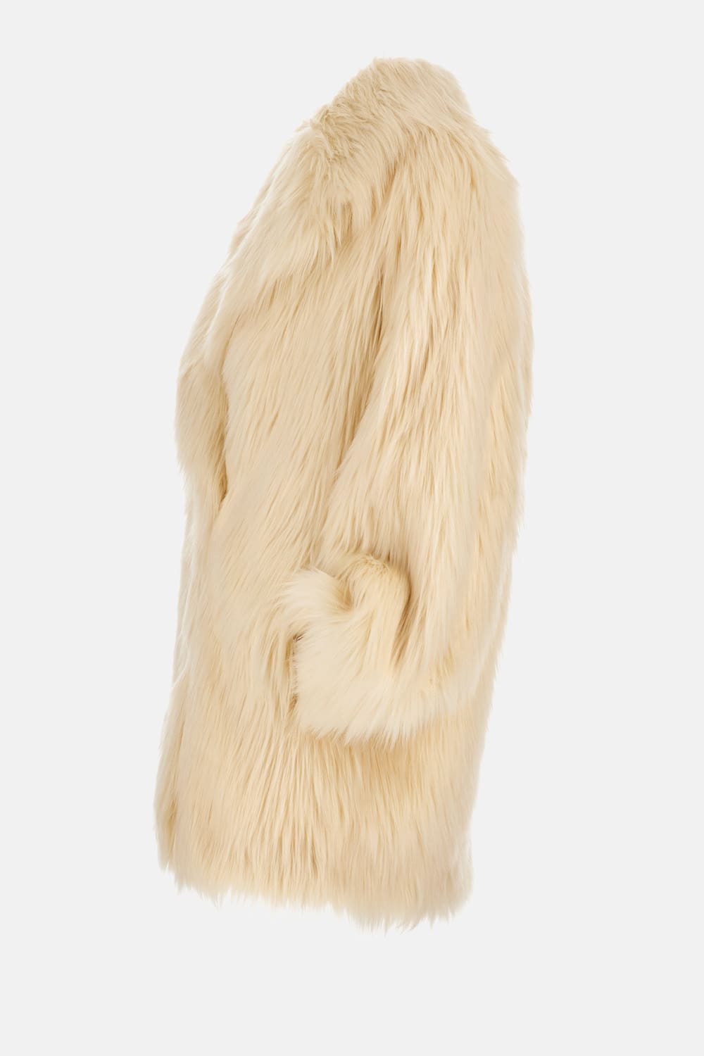 Stand Studio Katalina Faux Fur Coat In Neutral
