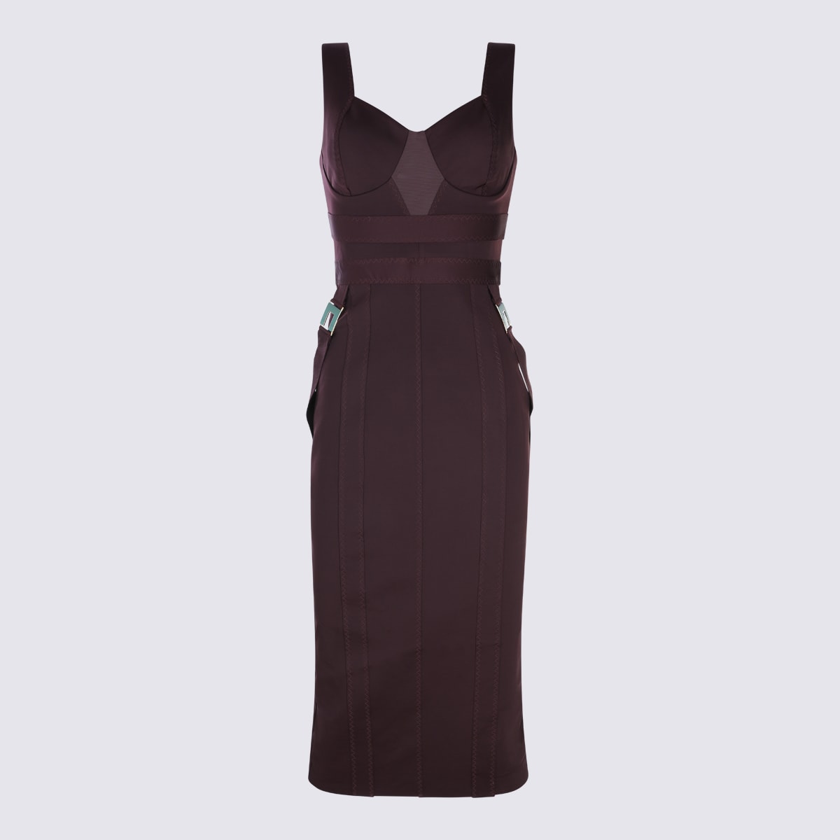 Dark Red Midi Dress