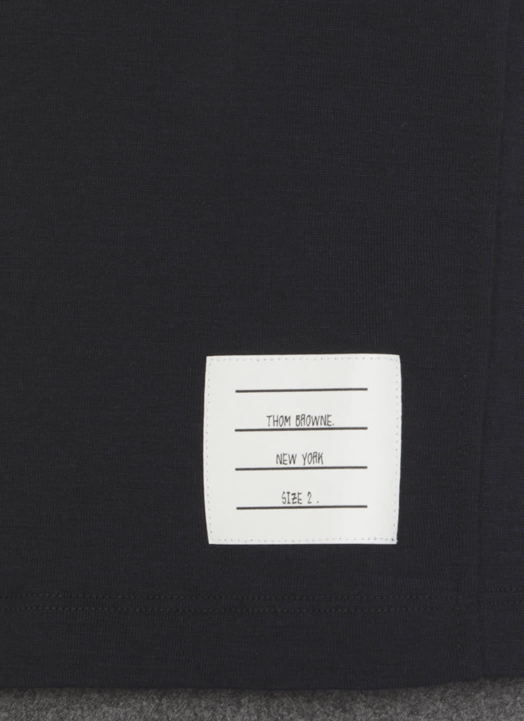 Thom Browne Ribbed Wool Blend Knit Pullover In Blue