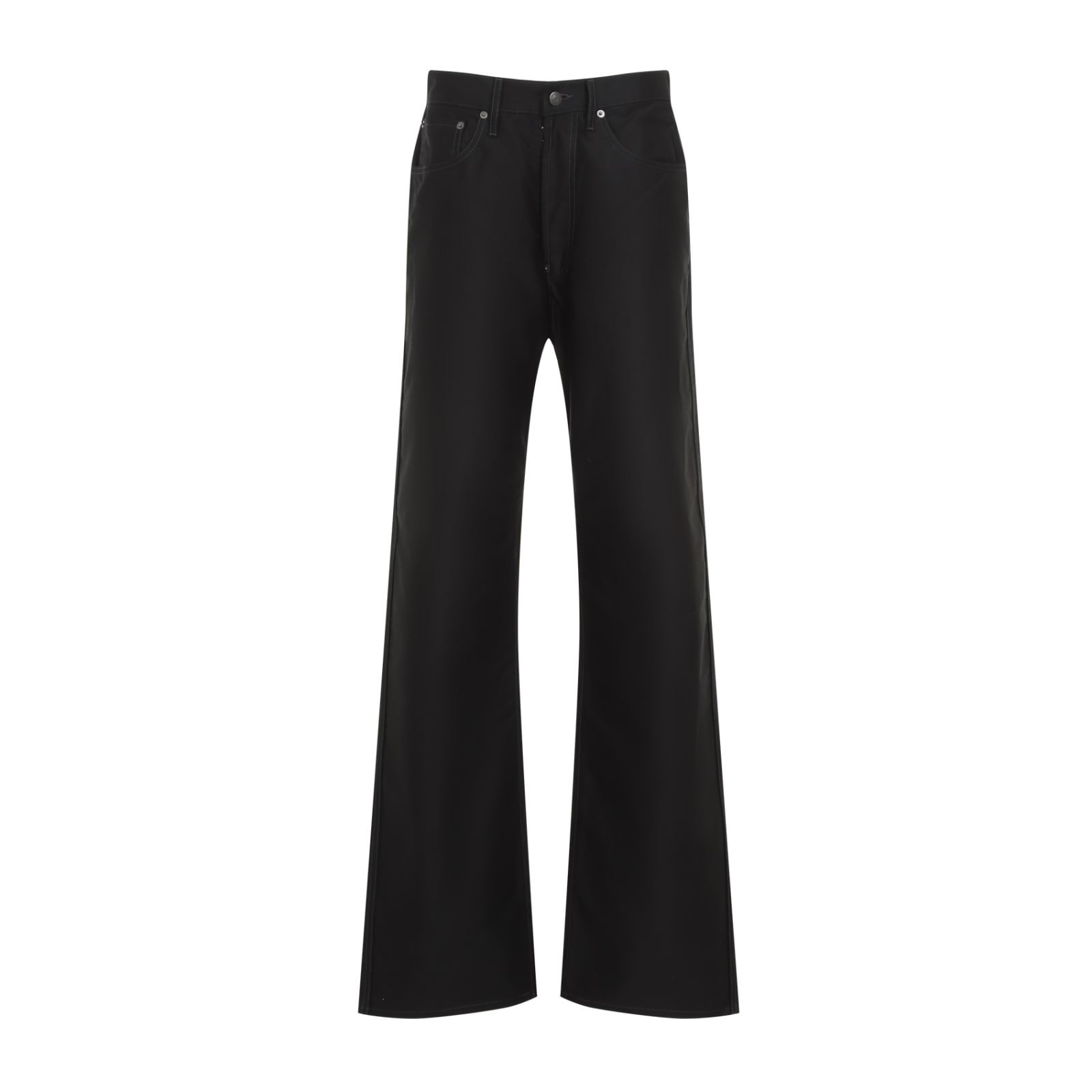 Shop Maison Margiela 5 Pockets Pants In Black