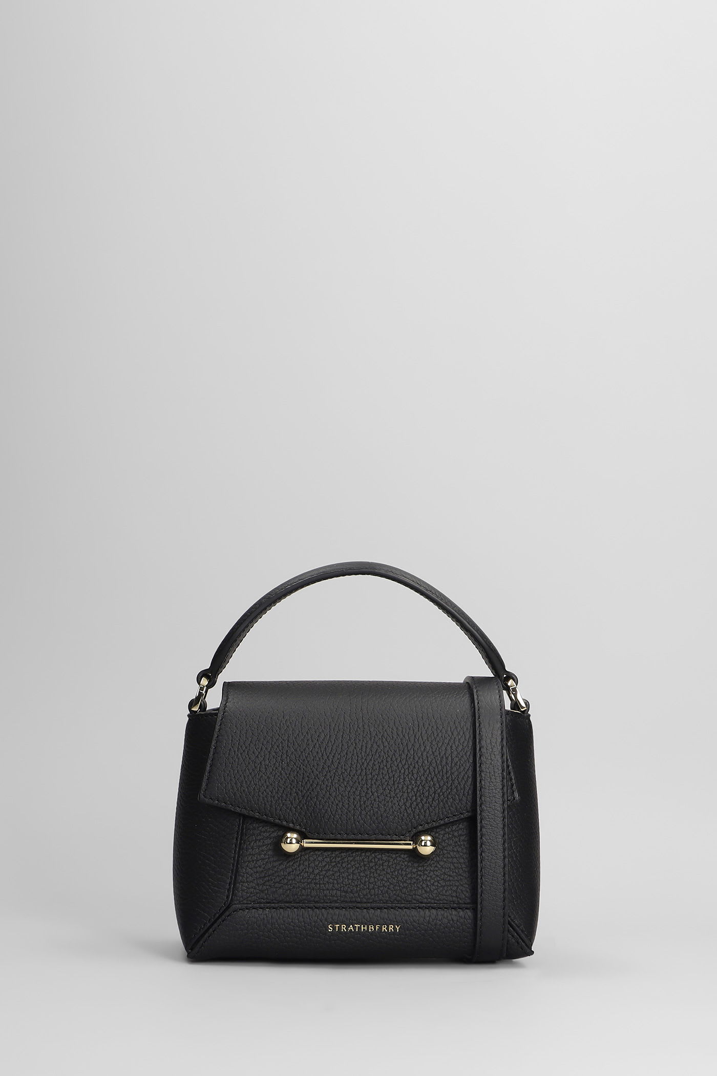 Mosaic Shoulder Bag In Black Leather