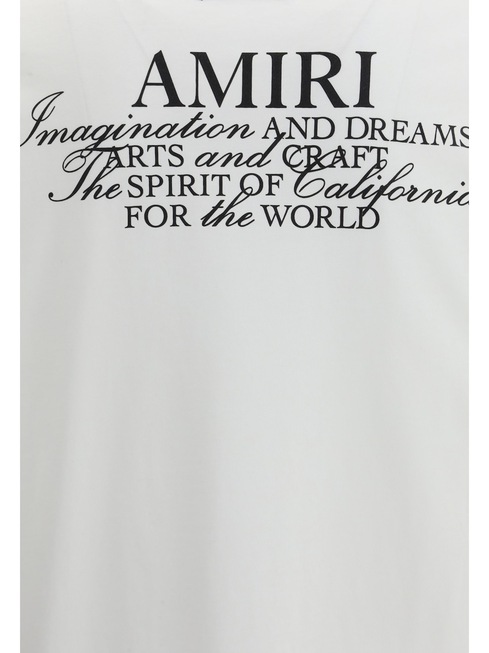 Amiri Logo-patch T-shirt In White