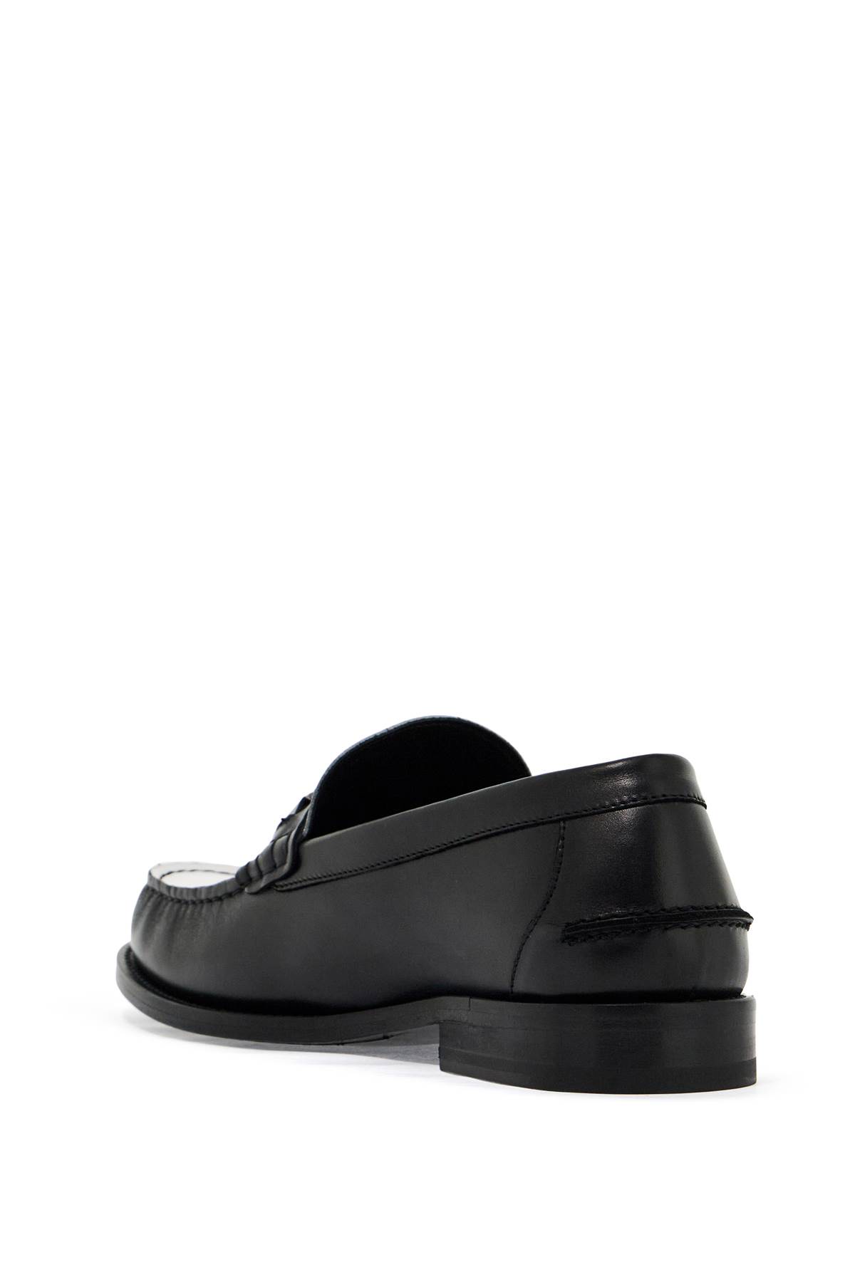 Versace Man Loafers Black Size 9 Calfskin In Multi