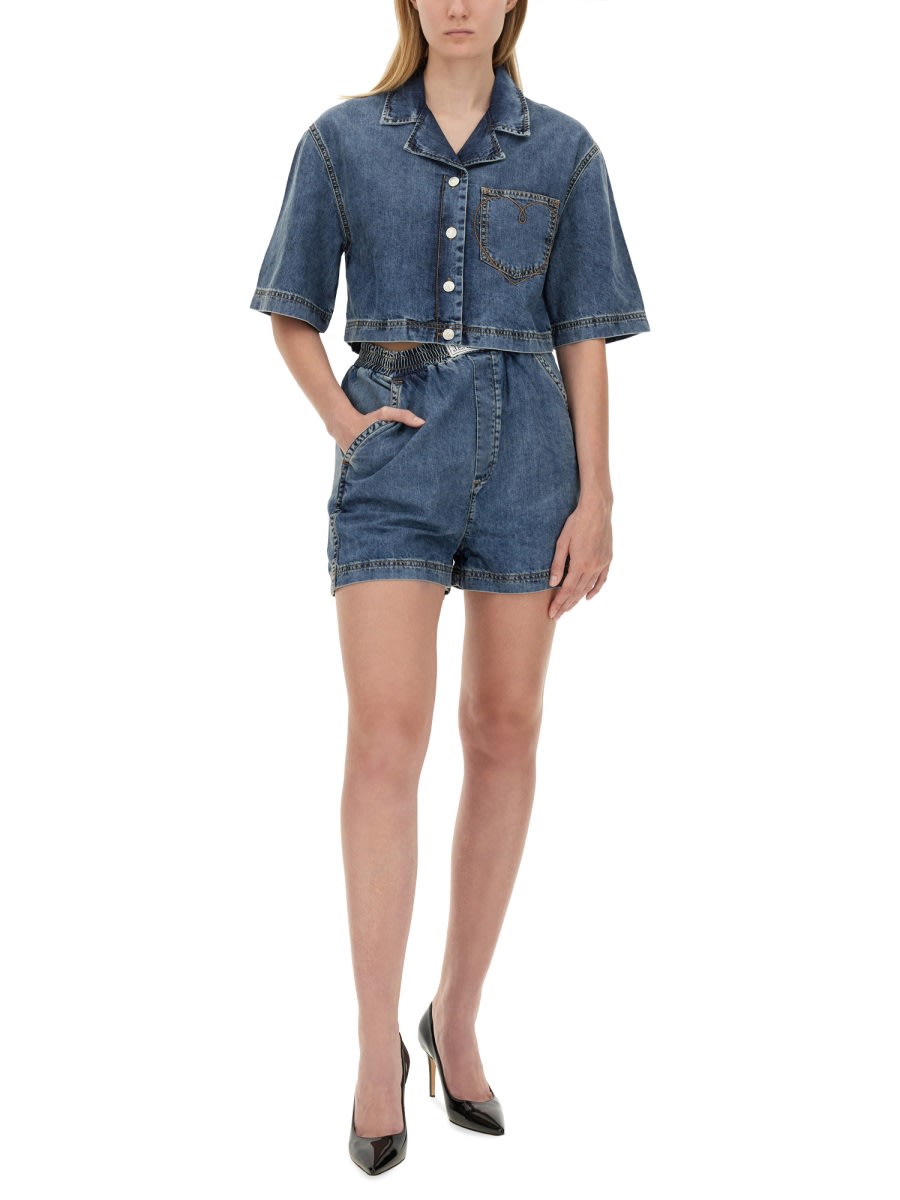 Shop M05ch1n0 Jeans Denim Shorts